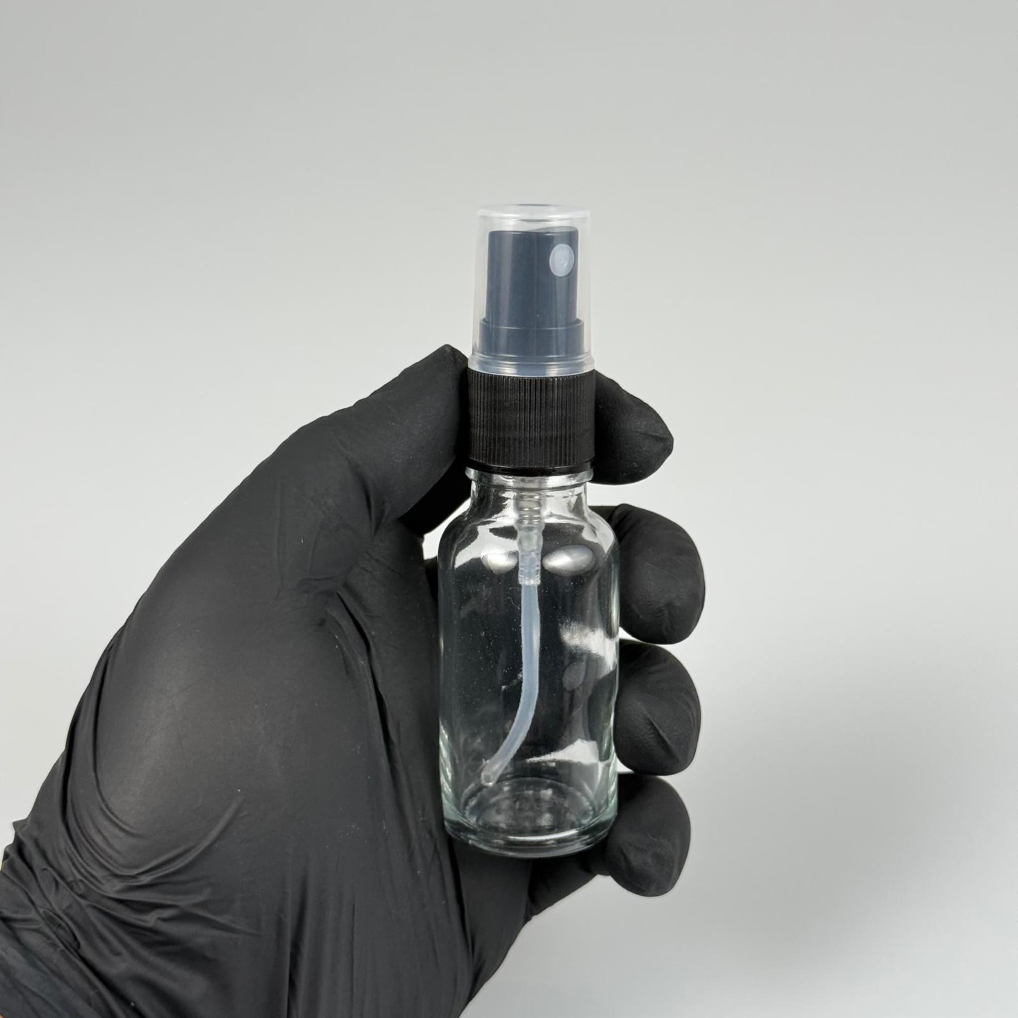 20 CC CAM ŞİŞE SİYAH SPREYLİ TAKIM - 20 ML SPREYLİ ŞİŞE