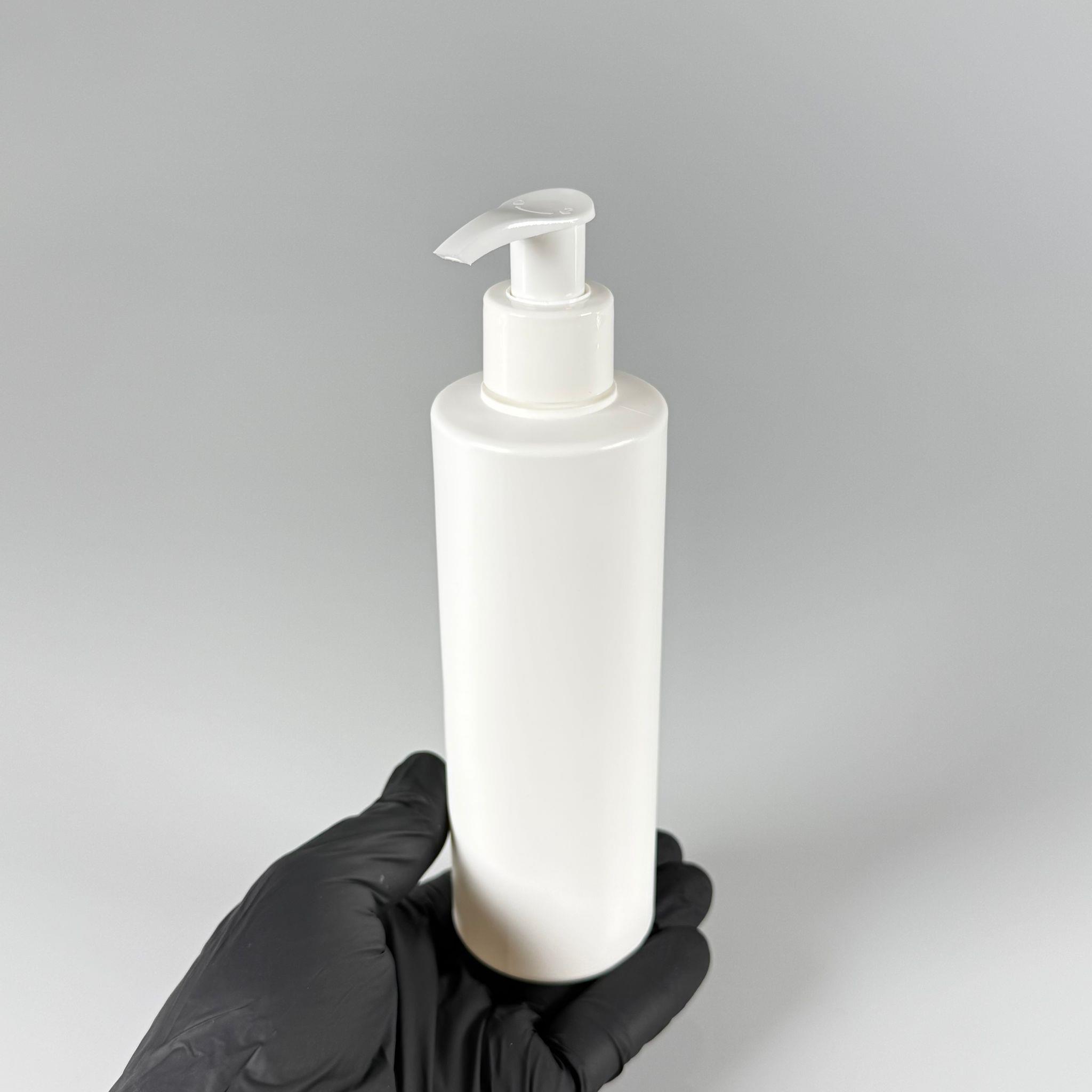 200 CC (SİLME 250 CC) BEYAZ SİLİNDİR MODEL MAT SERT POLİETİLEN ŞİŞE - BEYAZ POMPALI - 200 ML POMPALI BEYAZ PLASTİK ŞİŞE