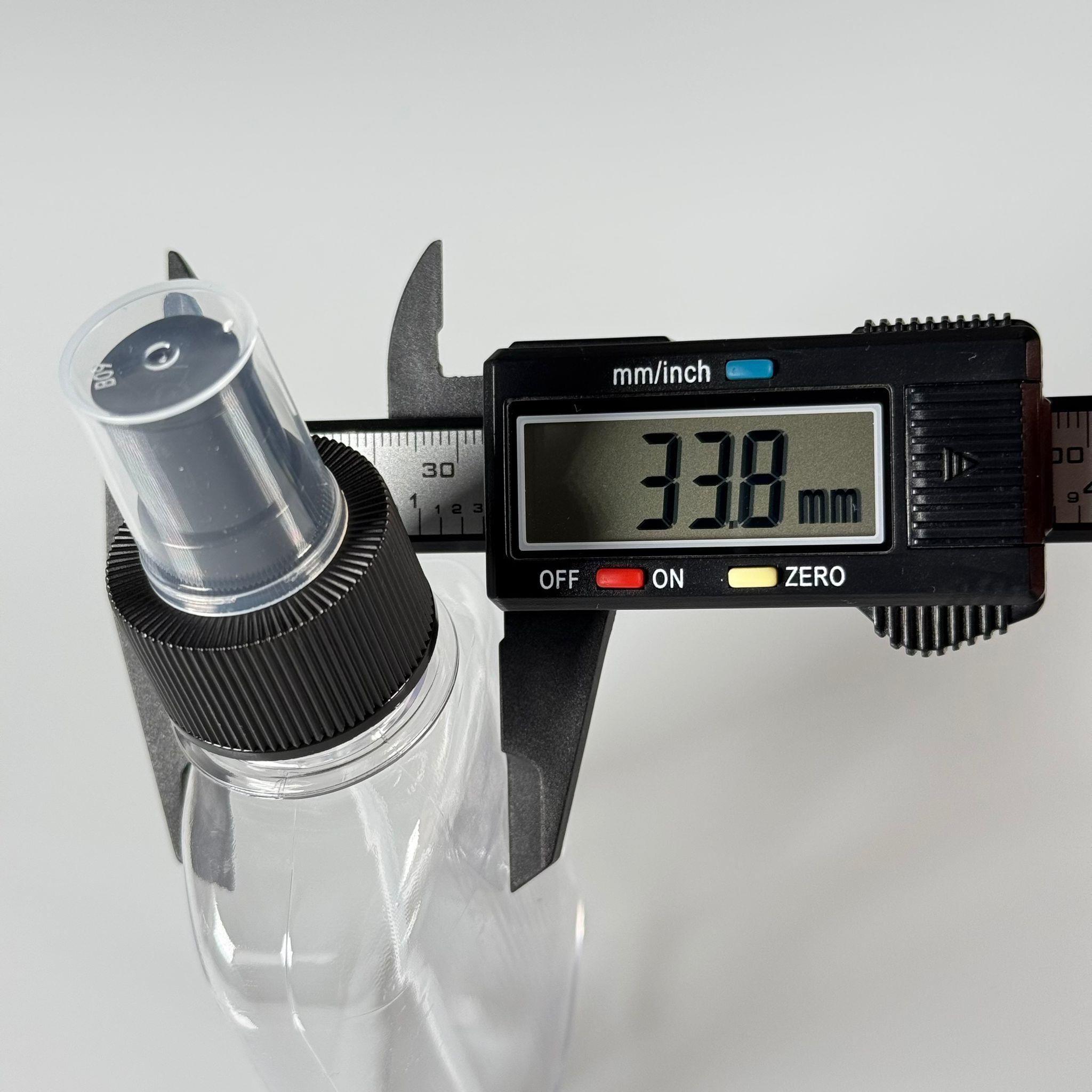 sprey şişe plastik -  100 ml plastik pet şişe + siyah sprey set