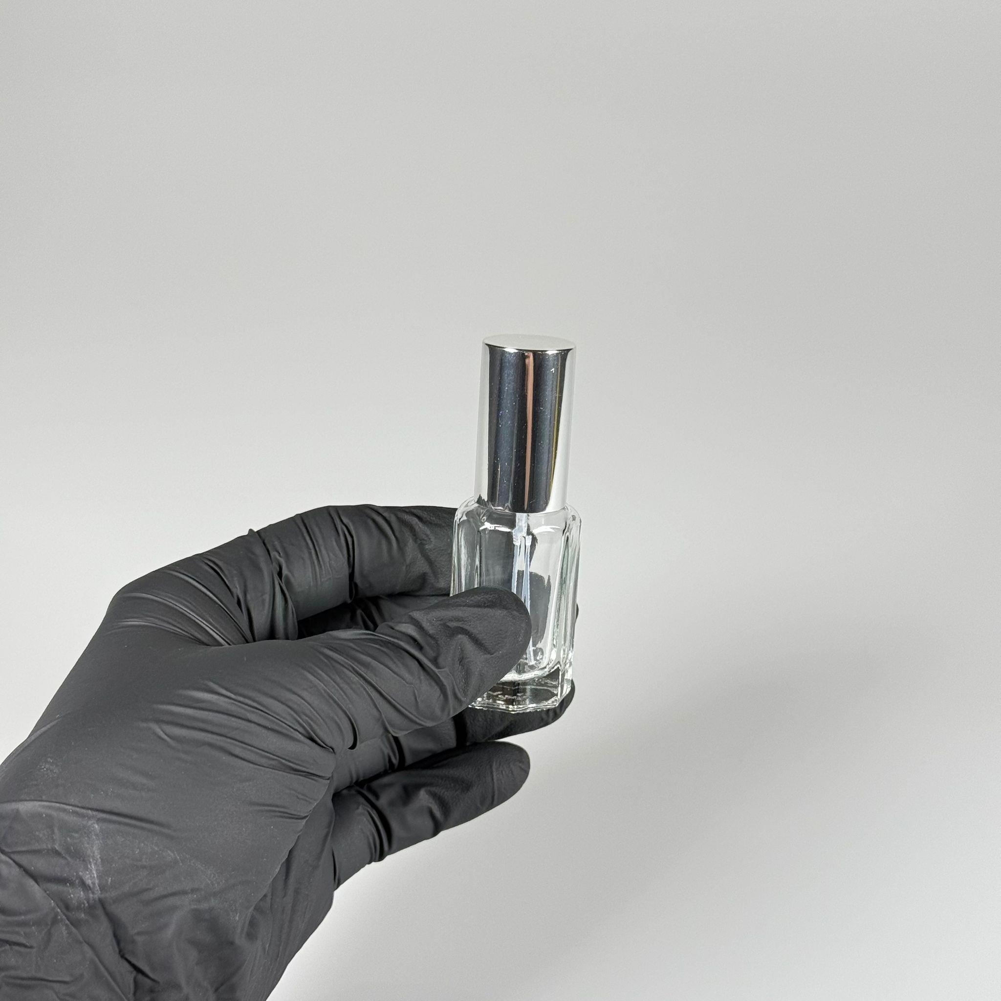 12 ML GÜMÜŞ SPREYLİ CAM PARFÜM ŞİŞESİ - 12 CC VALFLİ (ELLE ÇEVİREREK KAPANIR , TEKRAR DOLDURULABİLİR) CAM BOŞ PARFÜM ŞİŞELERİ