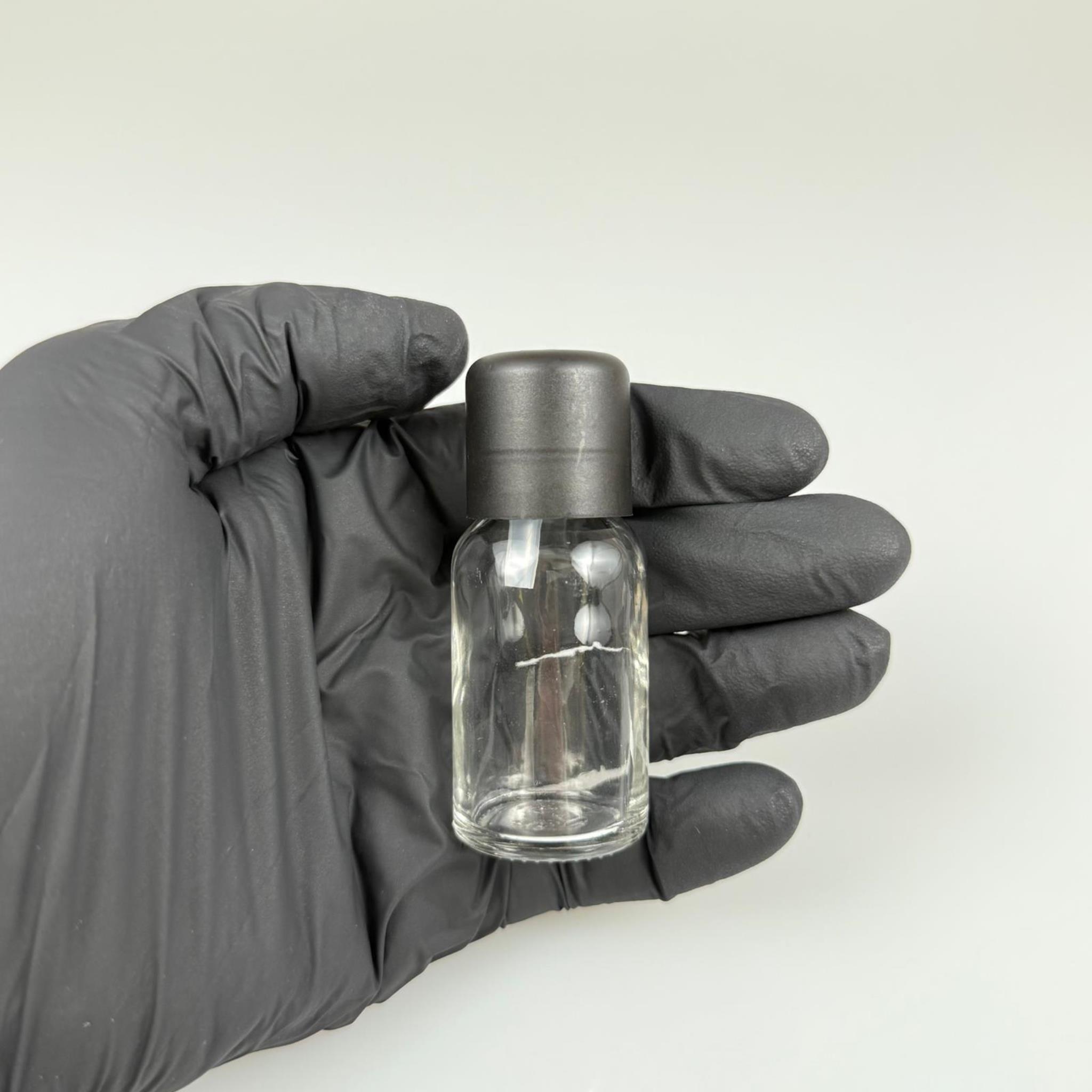 15 CC ŞEFFAF CAM ŞİŞE + İÇTEN DAMLALIKLI ÇOCUK KİLİTLİ SİYAH KAPAK - SAYDAM 15 ML KİLİT KAPAKLI DAMLATMALI ŞİŞE