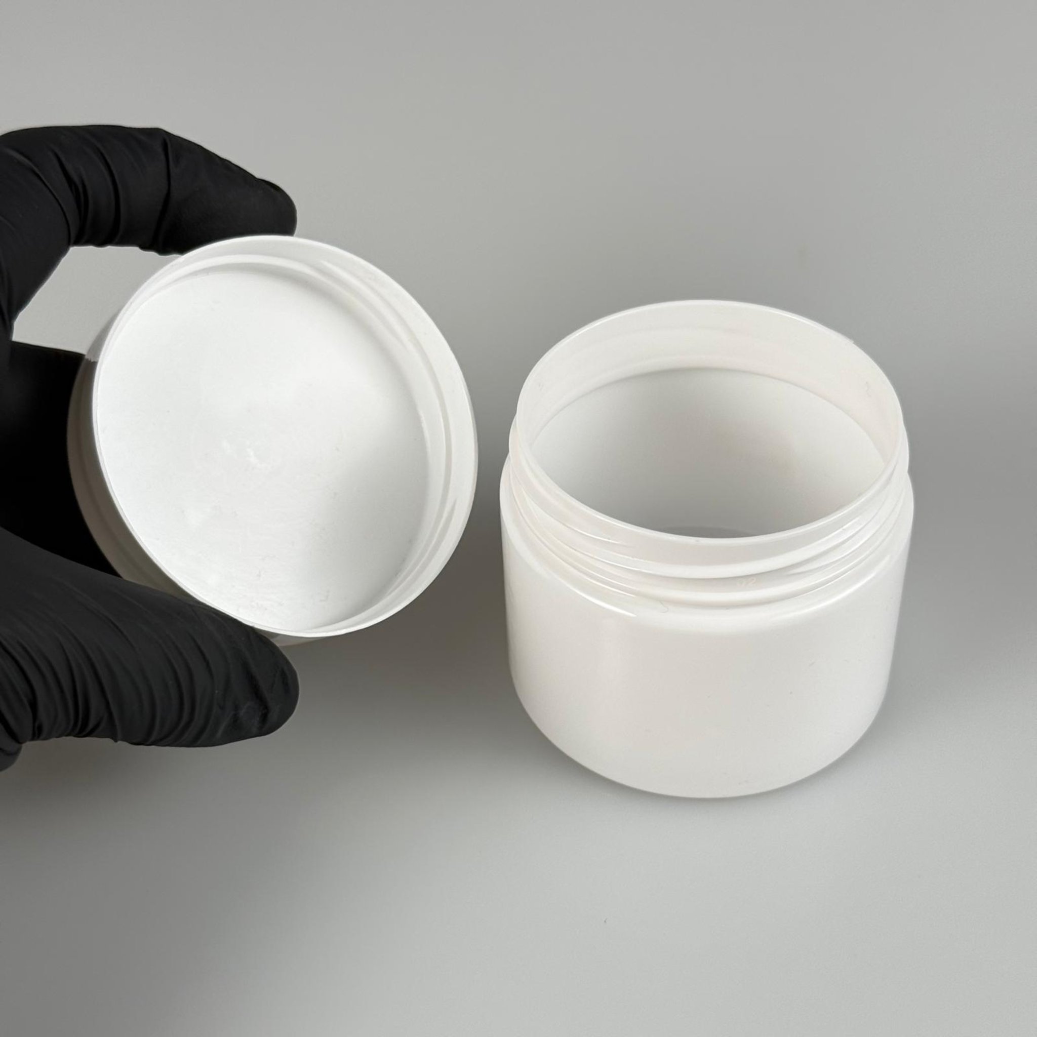 100 CC BEYAZ PET KAVANOZ - BEYAZ KAPAKLI - 100 ML PLASTİK KREM KAVANOZU