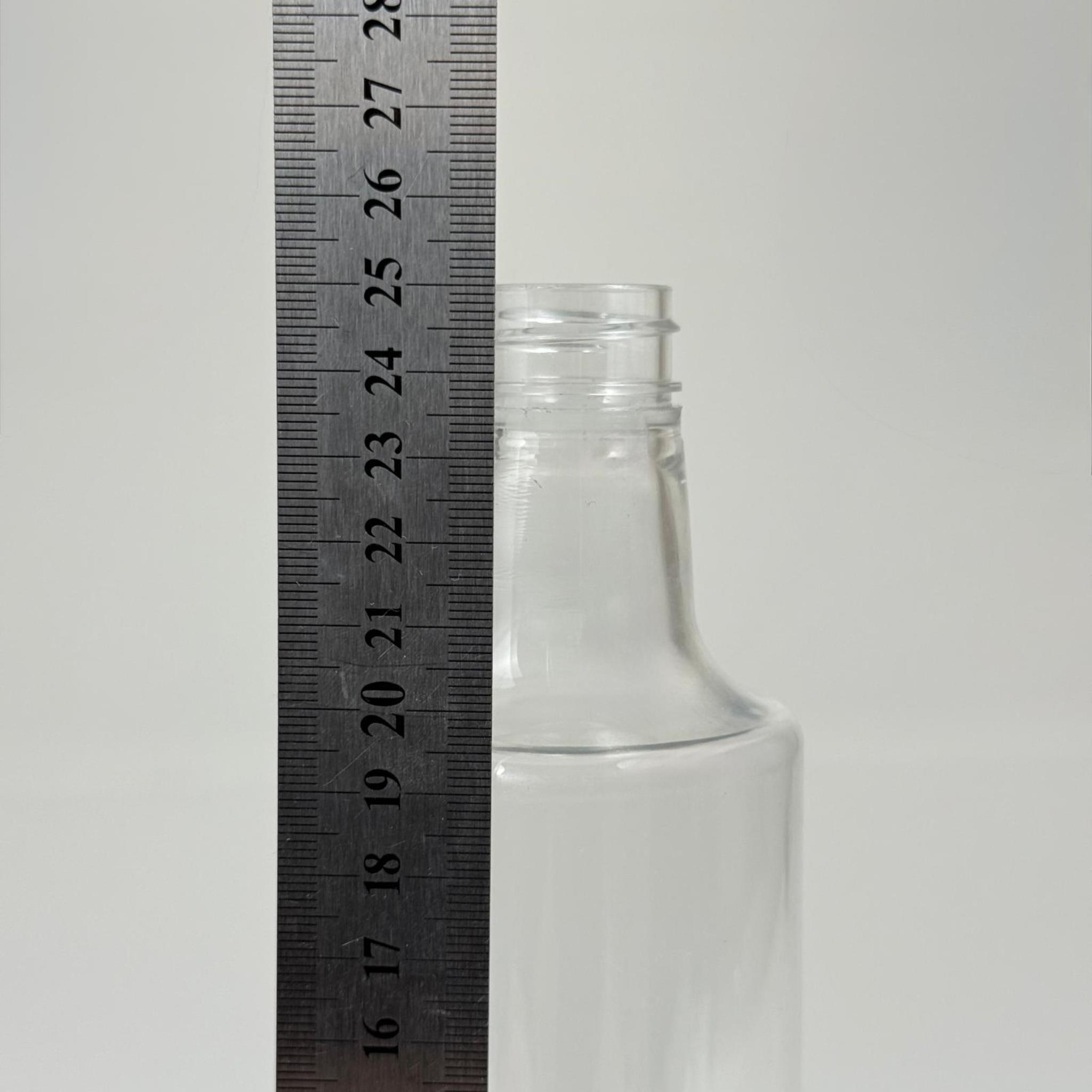 500 CC DORİKA SİLİNDİR PET ŞİŞE - 28 AĞIZ KAPAKSIZ -  (60 GR) CAM GÖRÜNÜMLÜ SERT KALIN KIRILMAZ 500 ML SİLİNDİR PLASTİK ŞİŞE