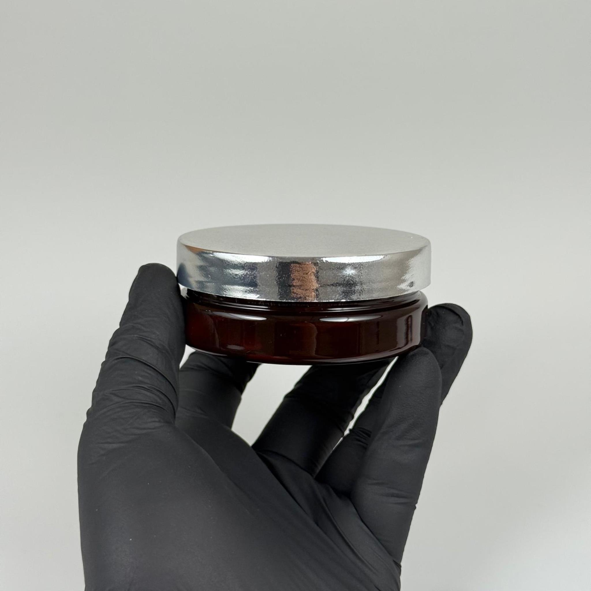 50 ML SERT PET KAVANOZ + GÜMÜŞ KAPLAMALI PLASTİK KAPAK + İÇ TIPA - 50 CC KALIN AMBER PLASTİK KAVANOZ GÜMÜŞ KAPLAMALI PLASTİK KAPAKLI İÇ TIPALI TAKIM - KREM KAVANOZLARI