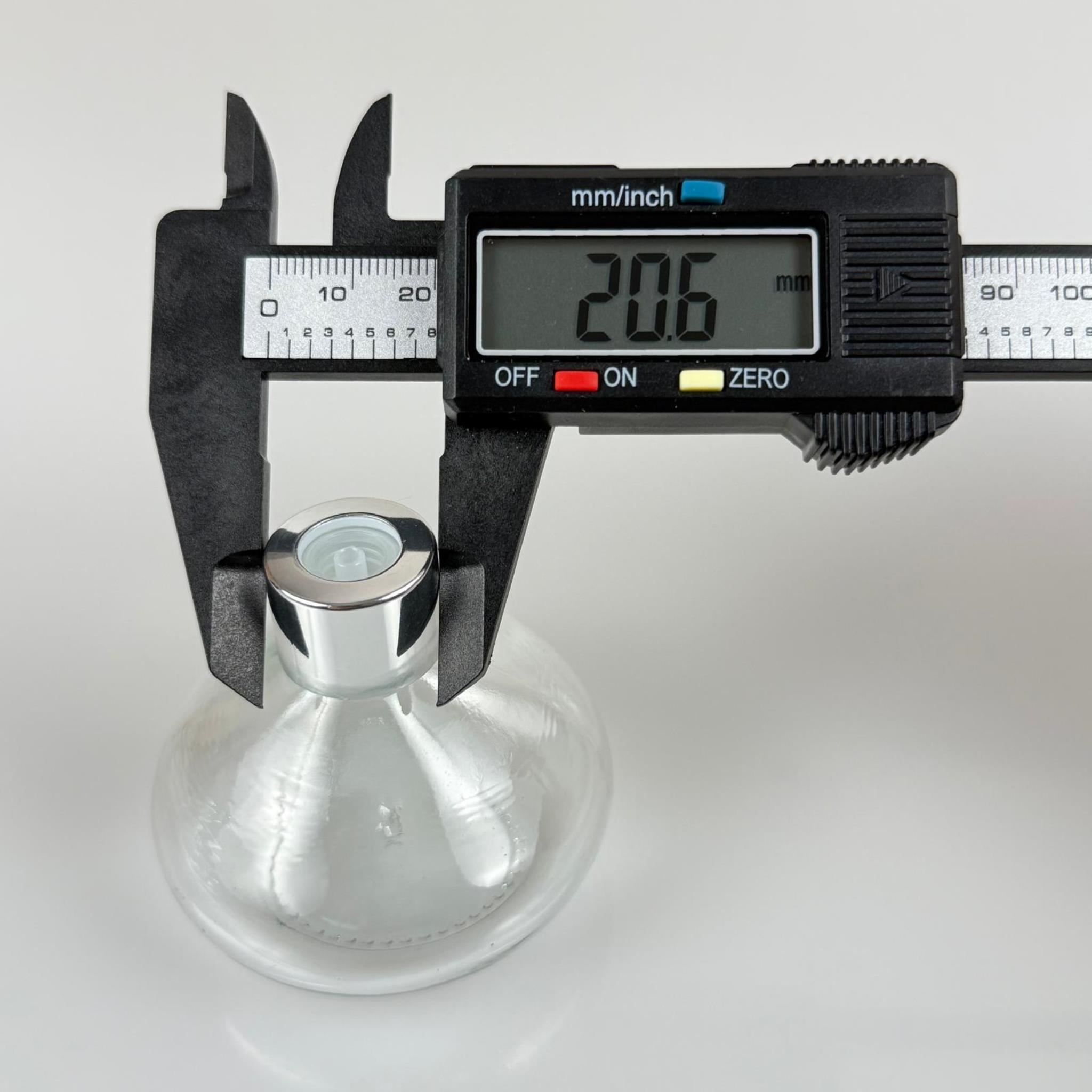 BASIK MODEL CAM KOLONYA ŞİŞESİ + METAL GÜMÜŞ KAPAK + TIPA - 50 ML - HEDİYELİK KOLONYA ŞİŞELERİ