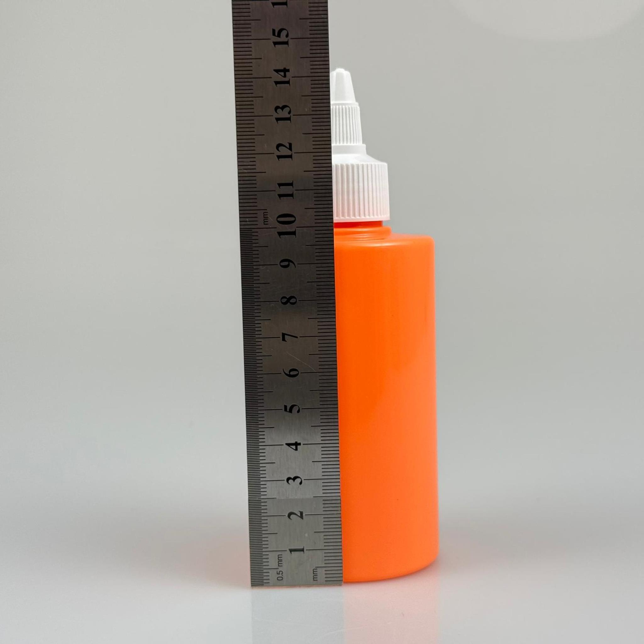 YAĞ, SOS, ACI SOS, SİRKE, SRIRACHA, MÜREKKEP, TUTKAL AKITICI VB BOŞ ŞİŞELERİ - BEYAZ SİVRİ TWİST AKITICI KAPAK + 200 ML KÜT TURUNCU SERT PET PLASTİK ŞİŞE TAKIM