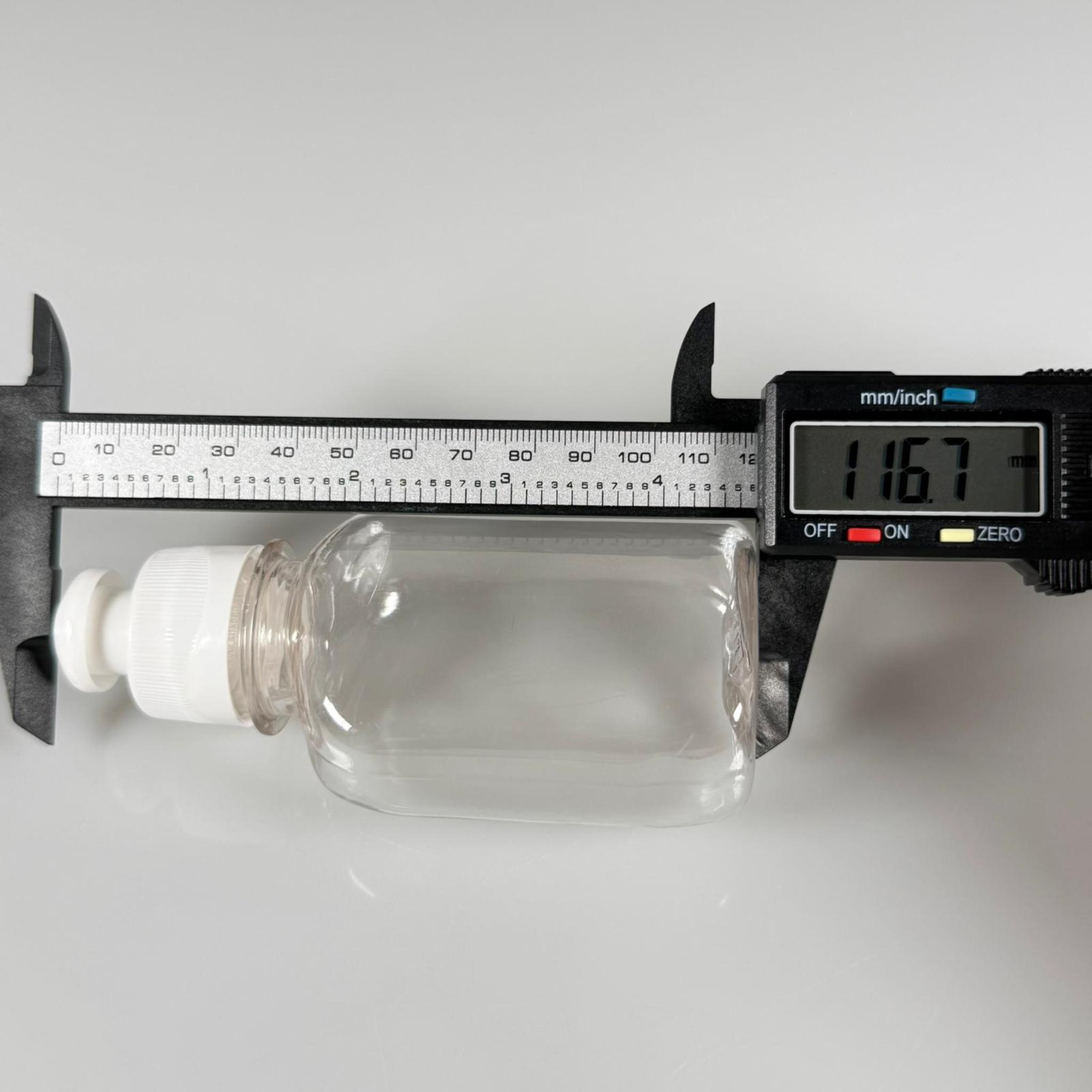 100 CC YASSI PET ŞİŞE - BEYAZ PUSH PULL KAPAKLI - 100 ML PET ŞİŞE KALIN (15 GR)