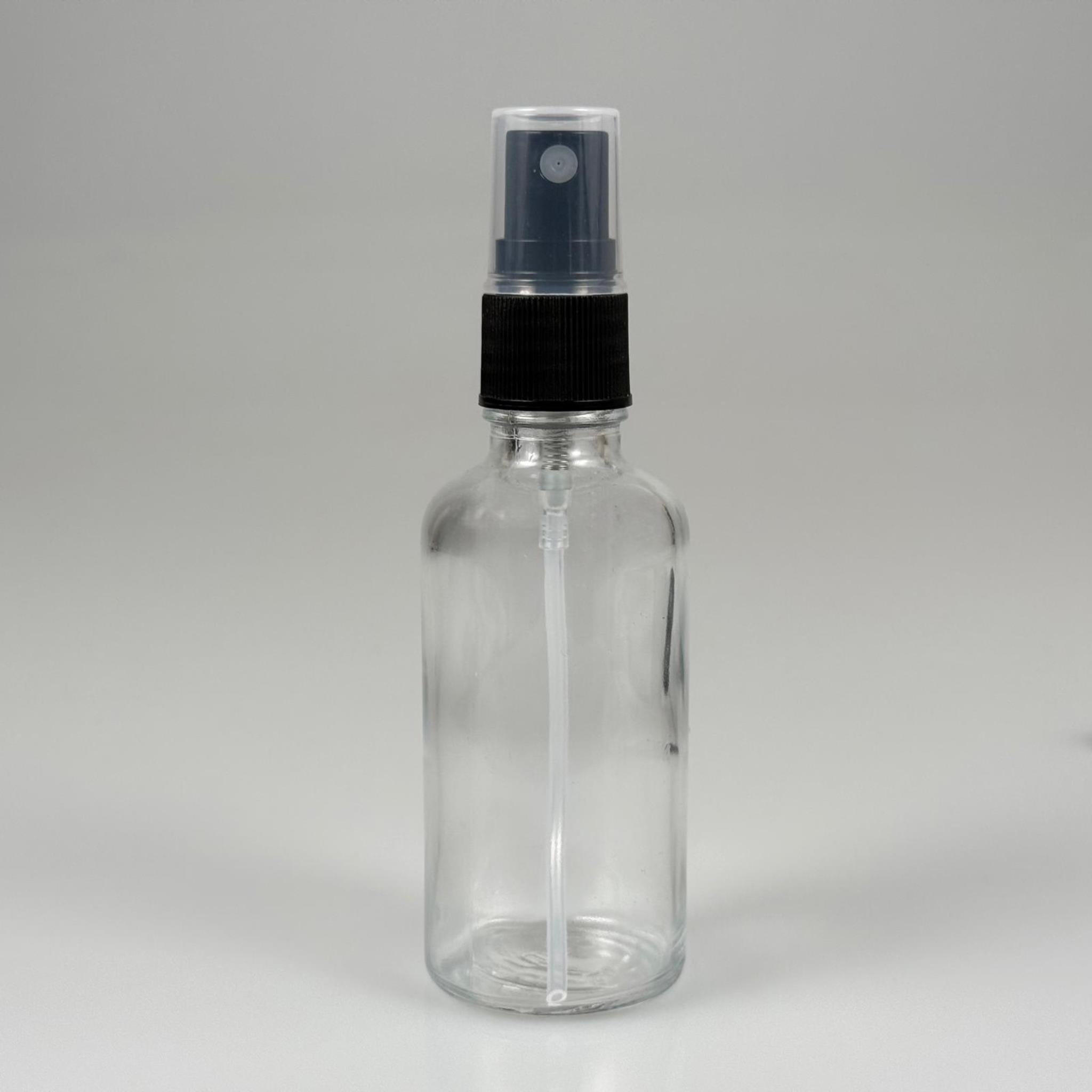 50 CC CAM ŞİŞE SİYAH SPREYLİ TAKIM - 50 ML PARFÜM ŞİŞESİ