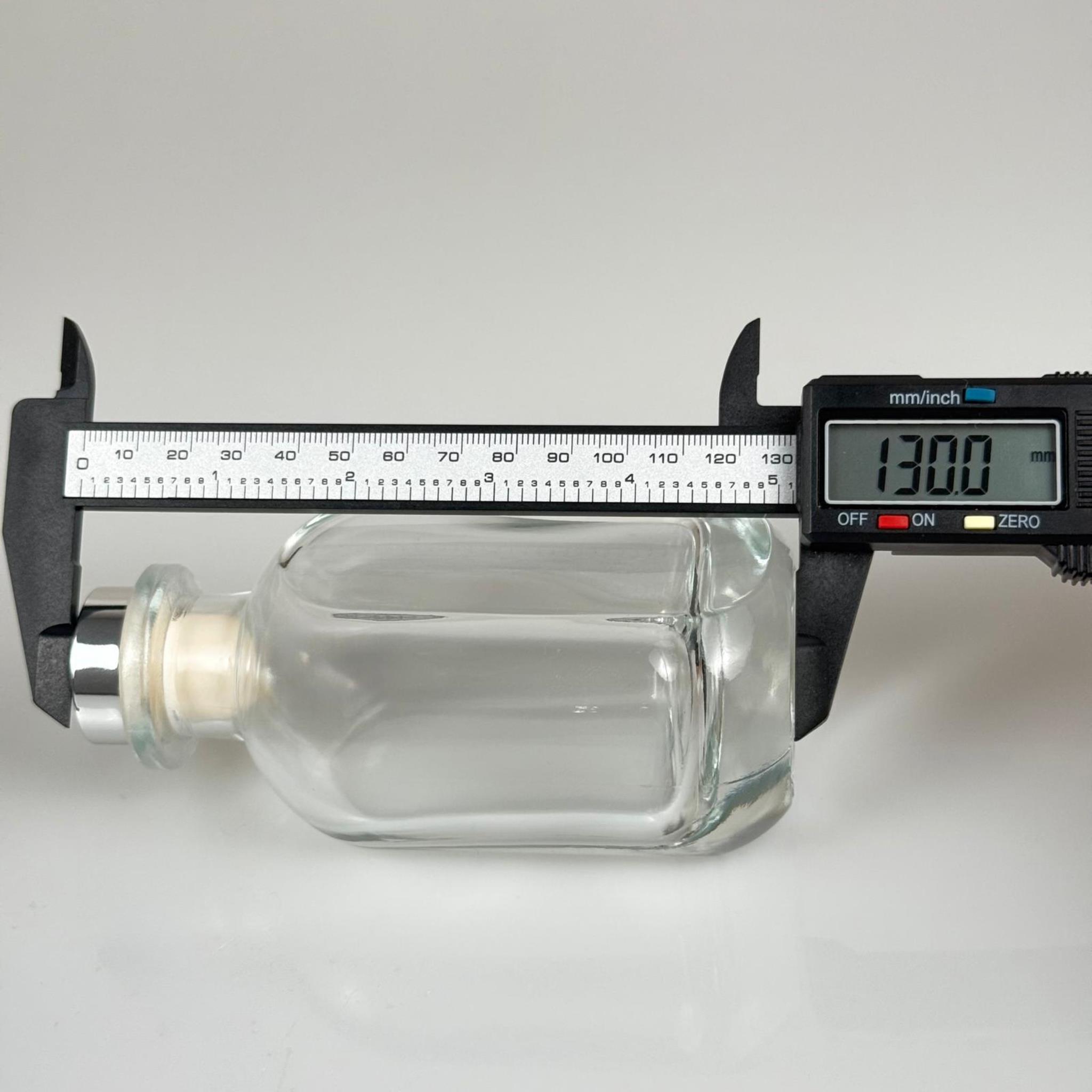 150 CC CAM BAMBU ODA KOKUSU ŞİŞESİ - 150 ML DİFFUSER CAM ŞİŞE + GÜMÜŞ MANTAR TIPA + 3 ADET 24 CM FİBER BAMBU ÇUBUK