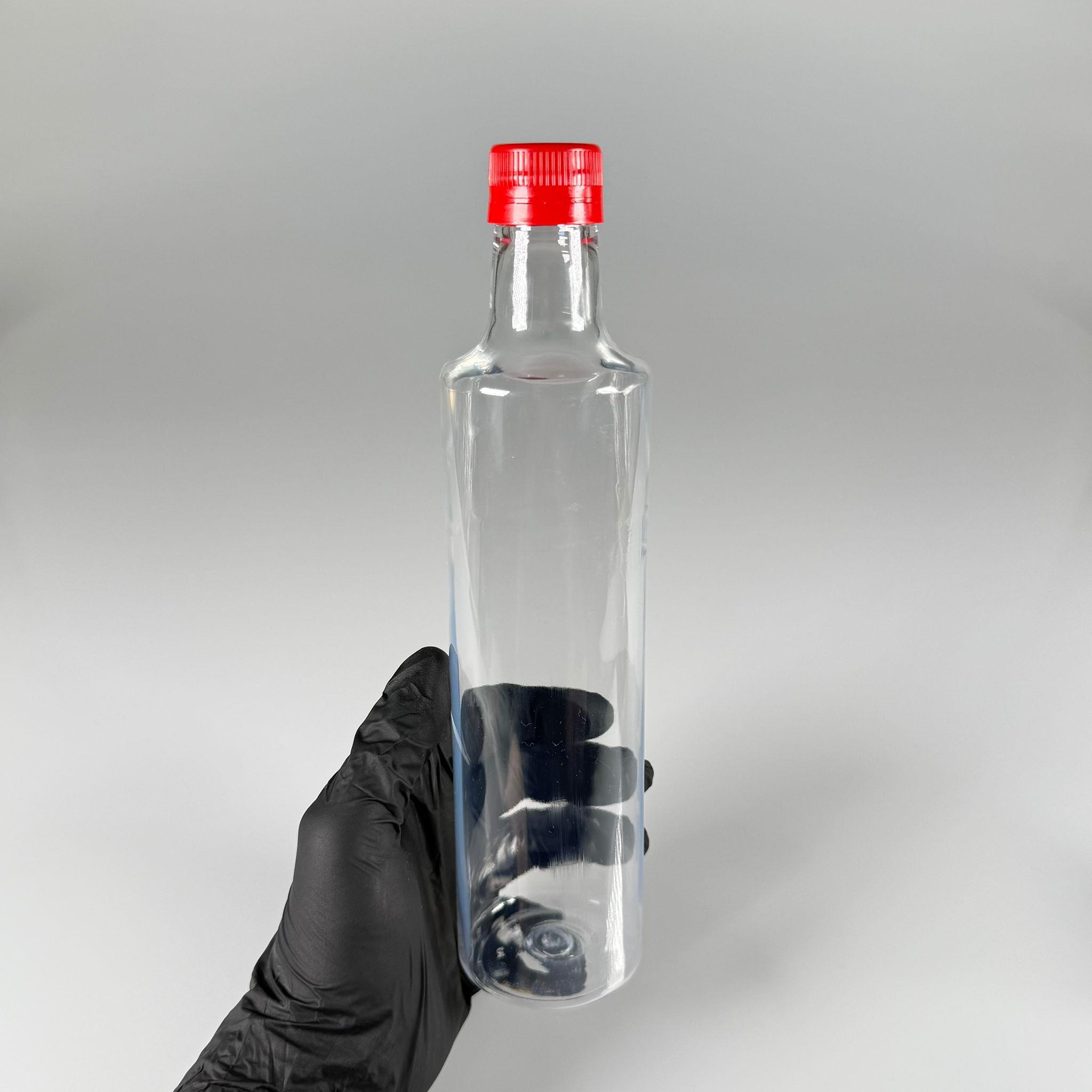 500 CC DORİKA SİLİNDİR PET ŞİŞE - CONTALI KİLİTLİ KIRMIZI KAPAKLI -  (60 GR) CAM GÖRÜNÜMLÜ SERT KALIN KIRILMAZ 500 ML SİLİNDİR PLASTİK ŞİŞE