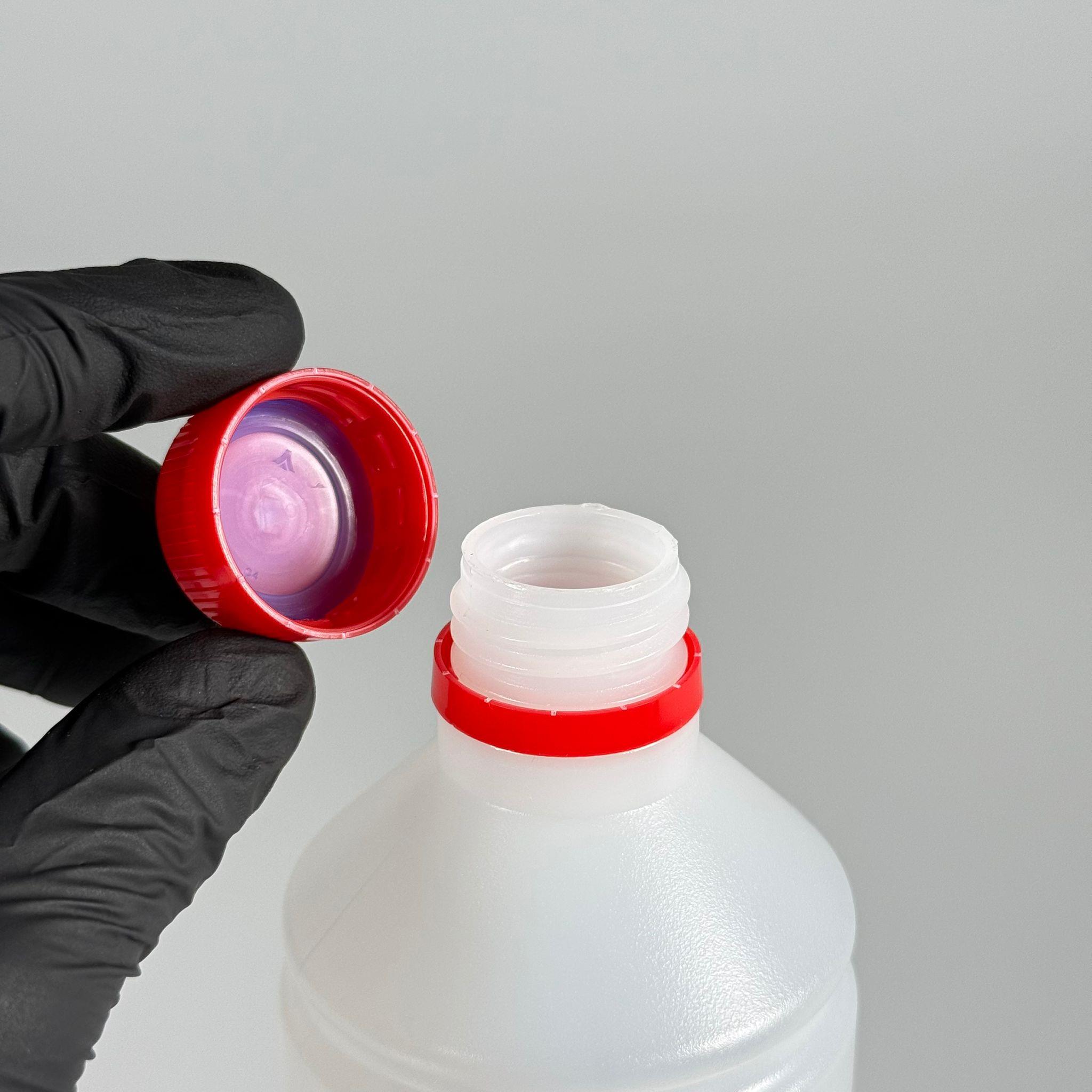 500 CC TİNER ŞİŞESİ - KIRMIZI KİLİTLİ KAPAKLI - 500 ML KİMYASALA DAYANIKLI PLASTİK ŞİŞE - 0,5 LT POLİETİLEN ŞİŞE