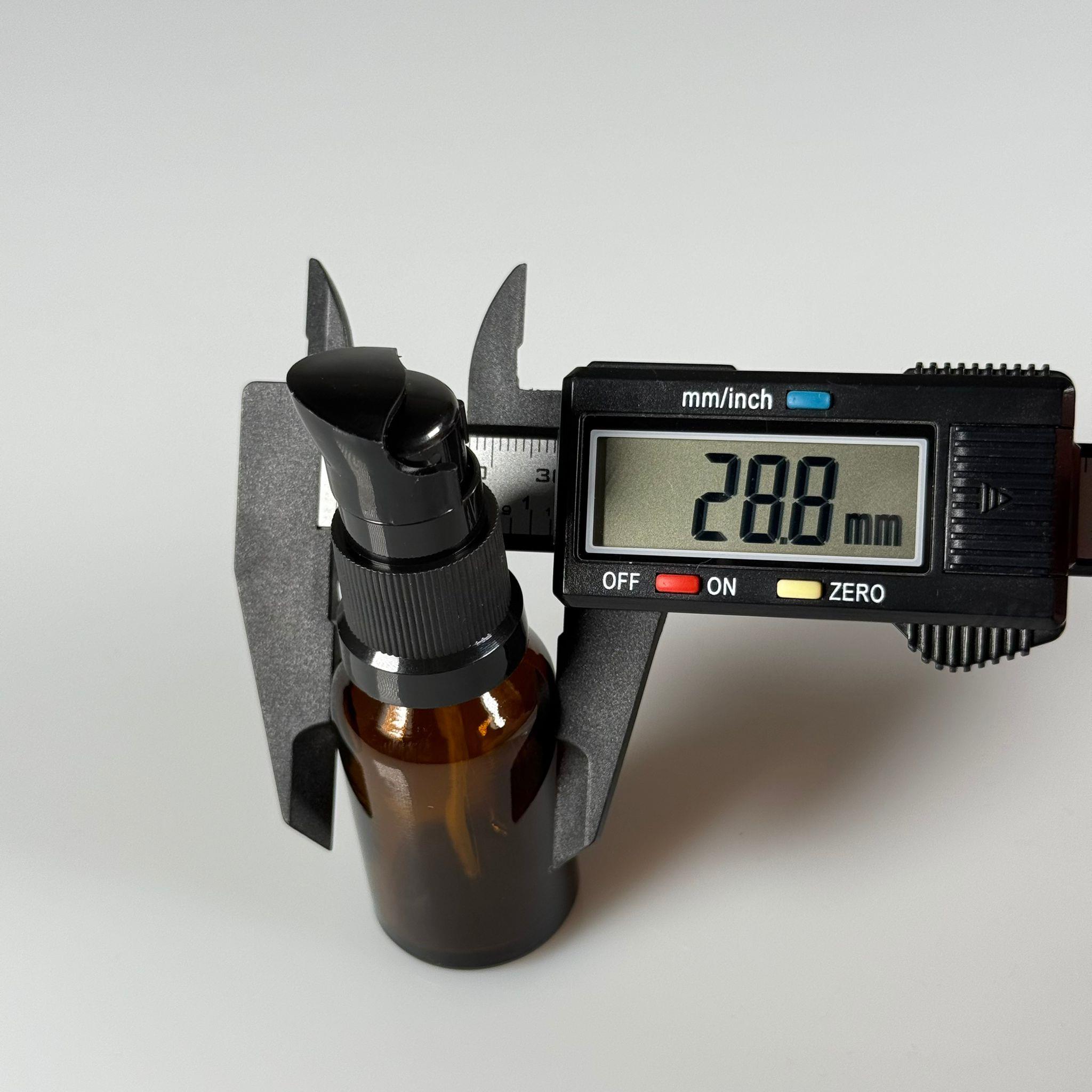 15 CC AMBER CAM ŞİŞE - SIZDIRMAZ ETEKLİ SİYAH LOSYON POMPALI TAKIM - 15 ML LOSYON ŞİŞESİ - YAĞ, KREM GİBİ YOĞUN KIVAMLI SIVILAR İÇİN CAM AMBALAJ