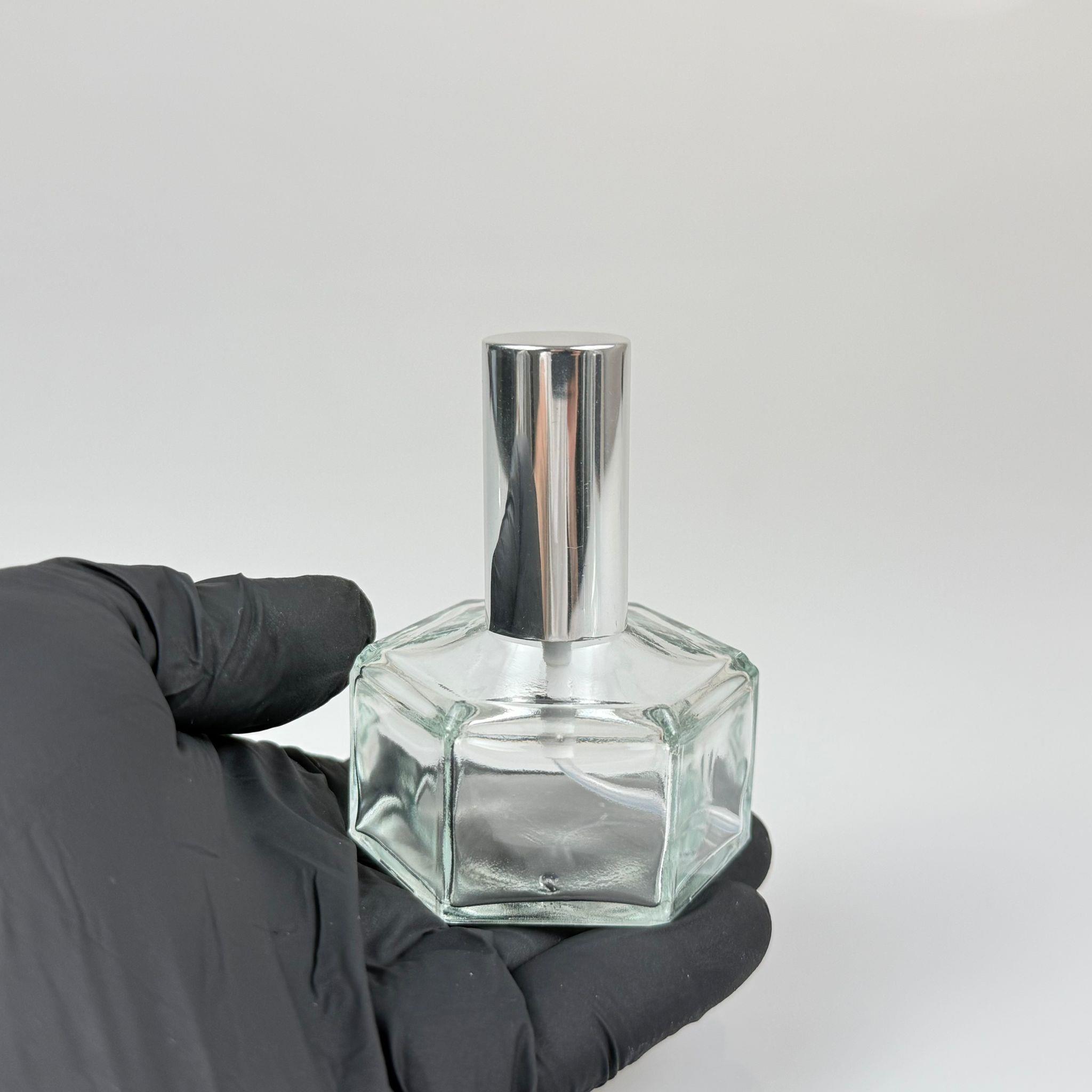 50 CC BASIK ALTIGEN CAM ŞİŞE - VİDALI GÜMÜŞ SPREYLİ PARFÜM KOLONYA ŞİŞESİ TAKIM - 50 ML PRESTİJLİ ŞİŞE