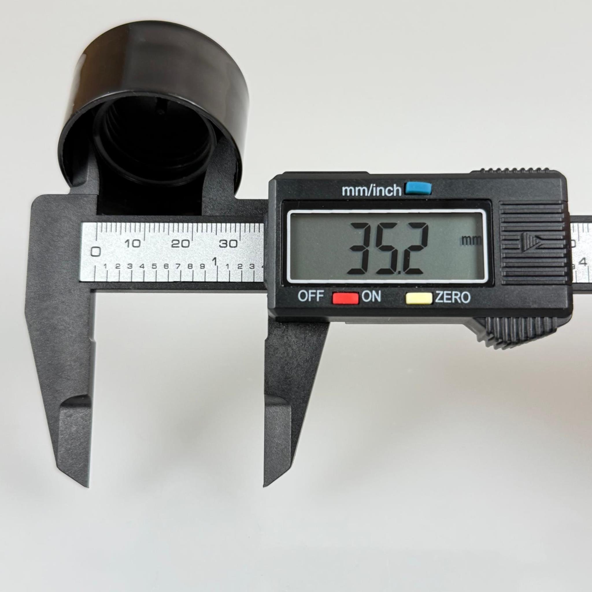 24 MM KOLONYA KAPAK SİYAH