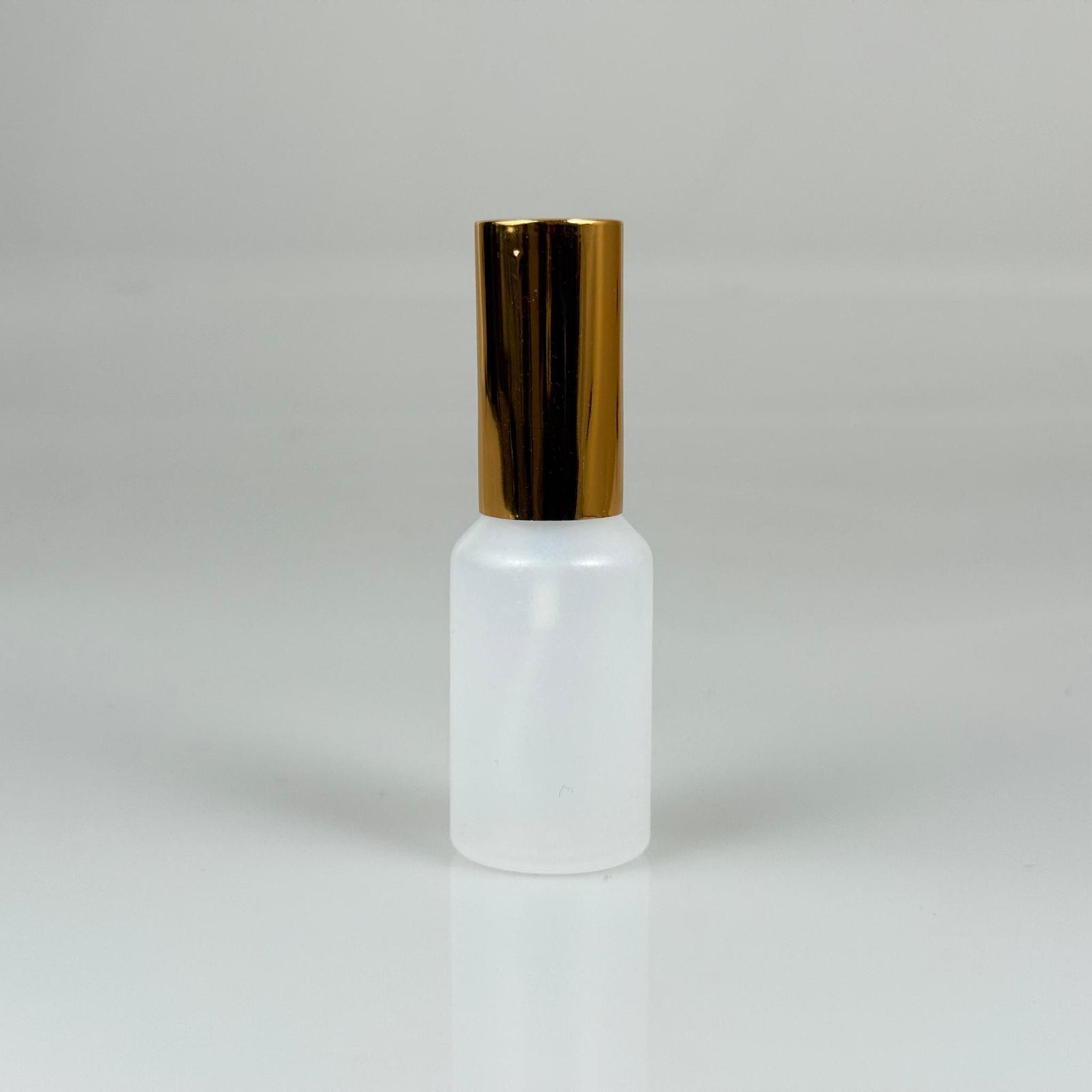 30 ML POLİETİLEN KOLONYA, PARFÜM VB ŞİŞELERİ - METAL ALÜMİNYUM GOLD KAPAK + VİDALI SPREY + 30 CC NATÜREL ŞİŞE SET TAKIM