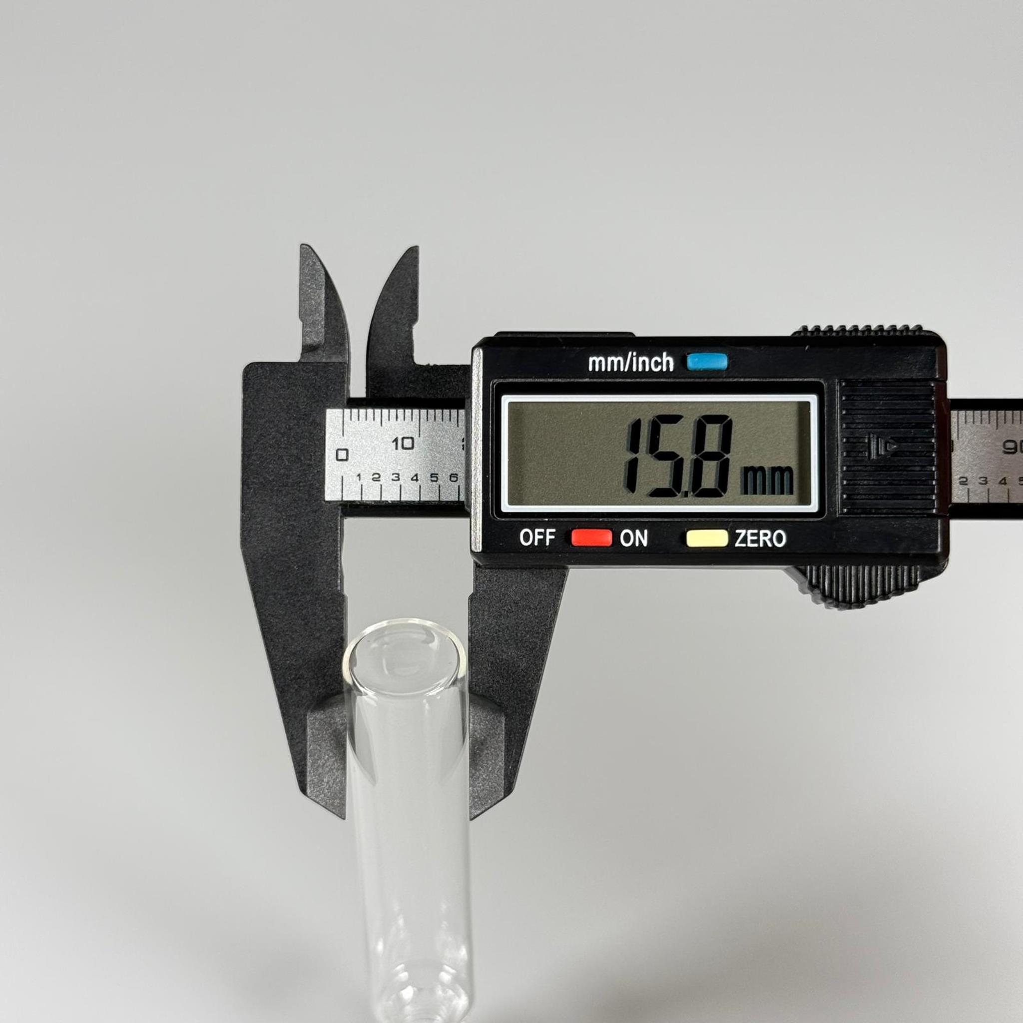 10 CC ŞEFFAF CAM ŞİŞE - 14 MM VİDALI AĞIZ - KAPAKSIZ 10 ML CAM ŞİŞE