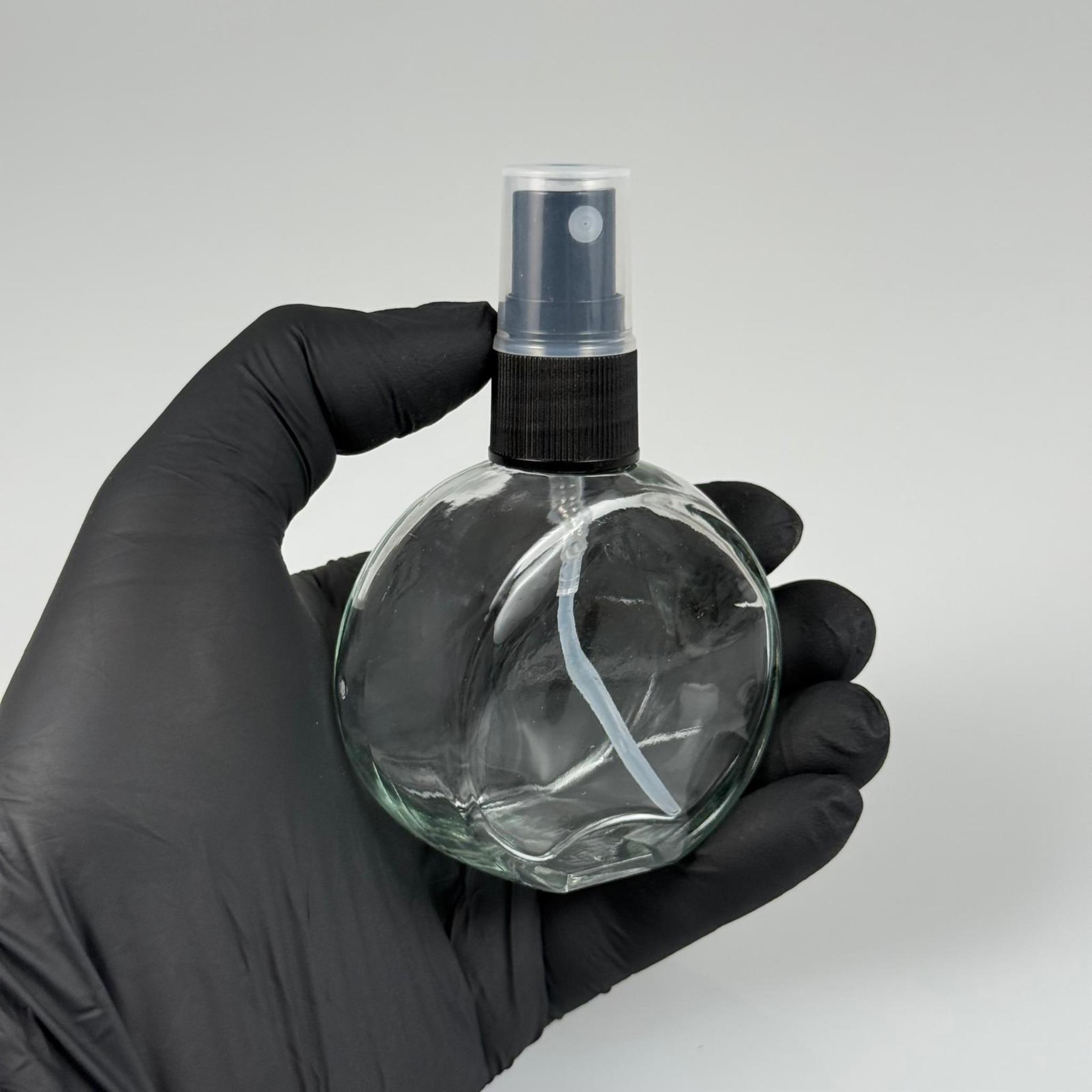 50 CC OVAL YASSI YUVARLAK CAM ŞİŞE + SİYAH SPREY FISFIS - 50 ML HEDİYELİK CAM KOLONYA ŞİŞESİ - DÜĞÜN, NİŞAN, SÖZ, KINA, CENAZE, PROMOSYON İÇİN HEDİYELİK KOLONYA ŞİŞELERİ