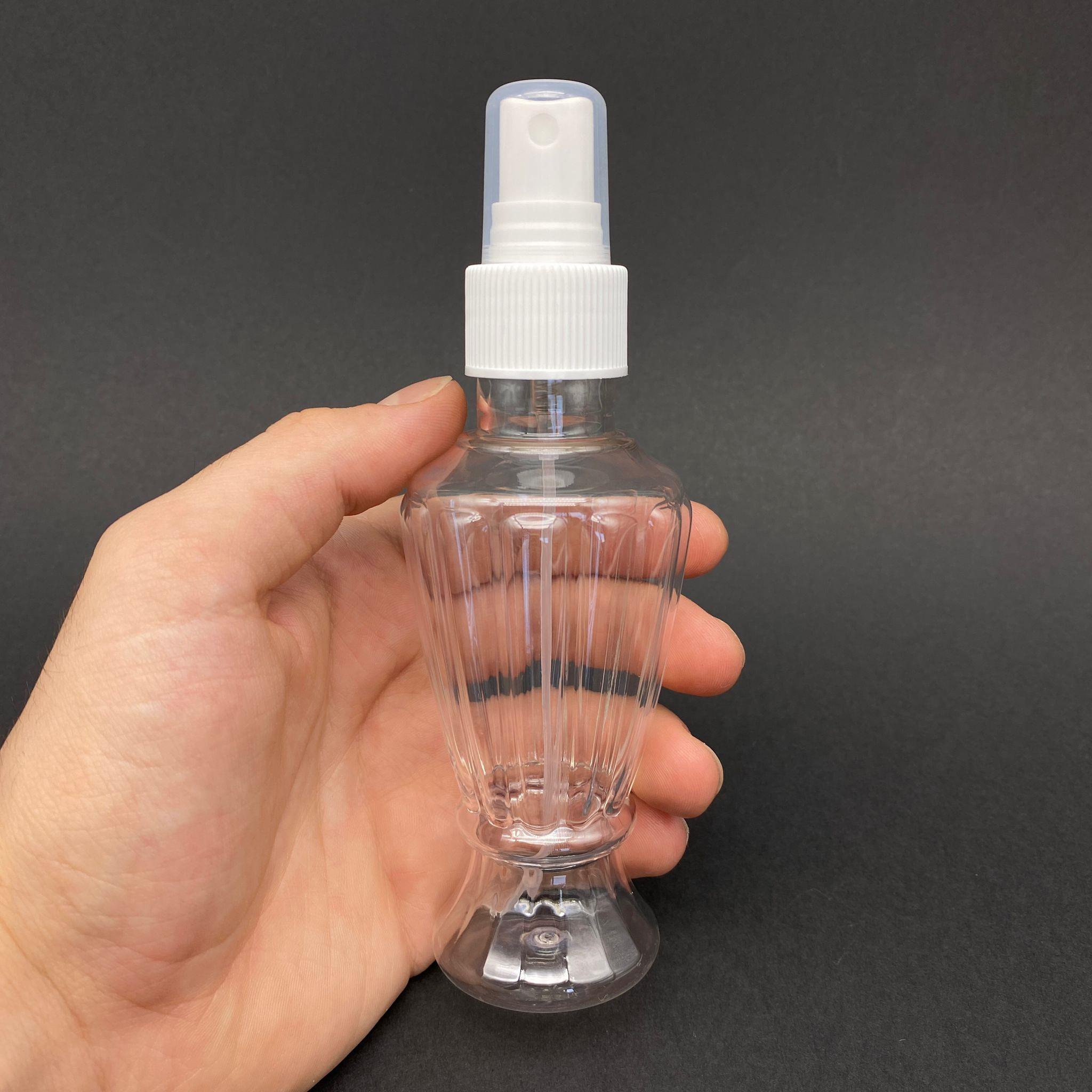 100 CC VAZO CAMPET ŞİŞE - BEYAZ SPREYLİ TAKIM - 100 ML SPREYLİ KOLONYA ŞİŞESİ