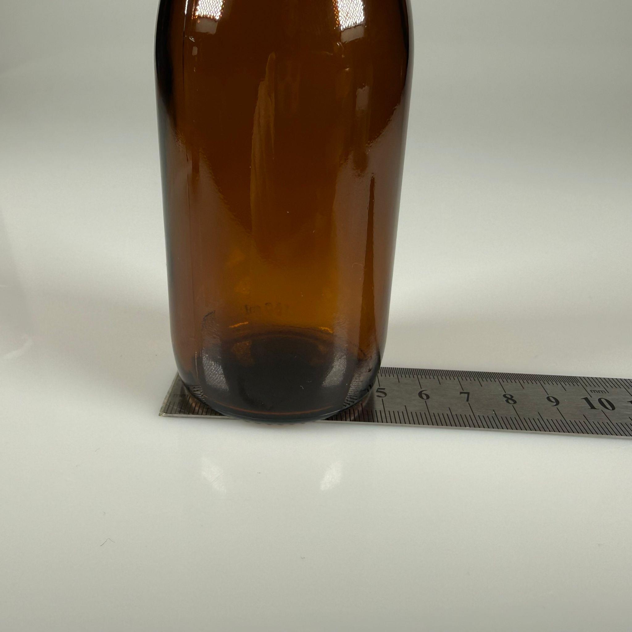 150 ML DOLUMU KOLAY, GENİŞ AĞIZLI İÇTEN DAMLALIKLI ŞİŞE (28 MM AĞIZ)  - 150 CC BEYAZ CONTALI KAPAKLI İÇTEN DAMLALIKLI CAM ECZA ŞİŞESİ - AMBER KAHVERENGİ