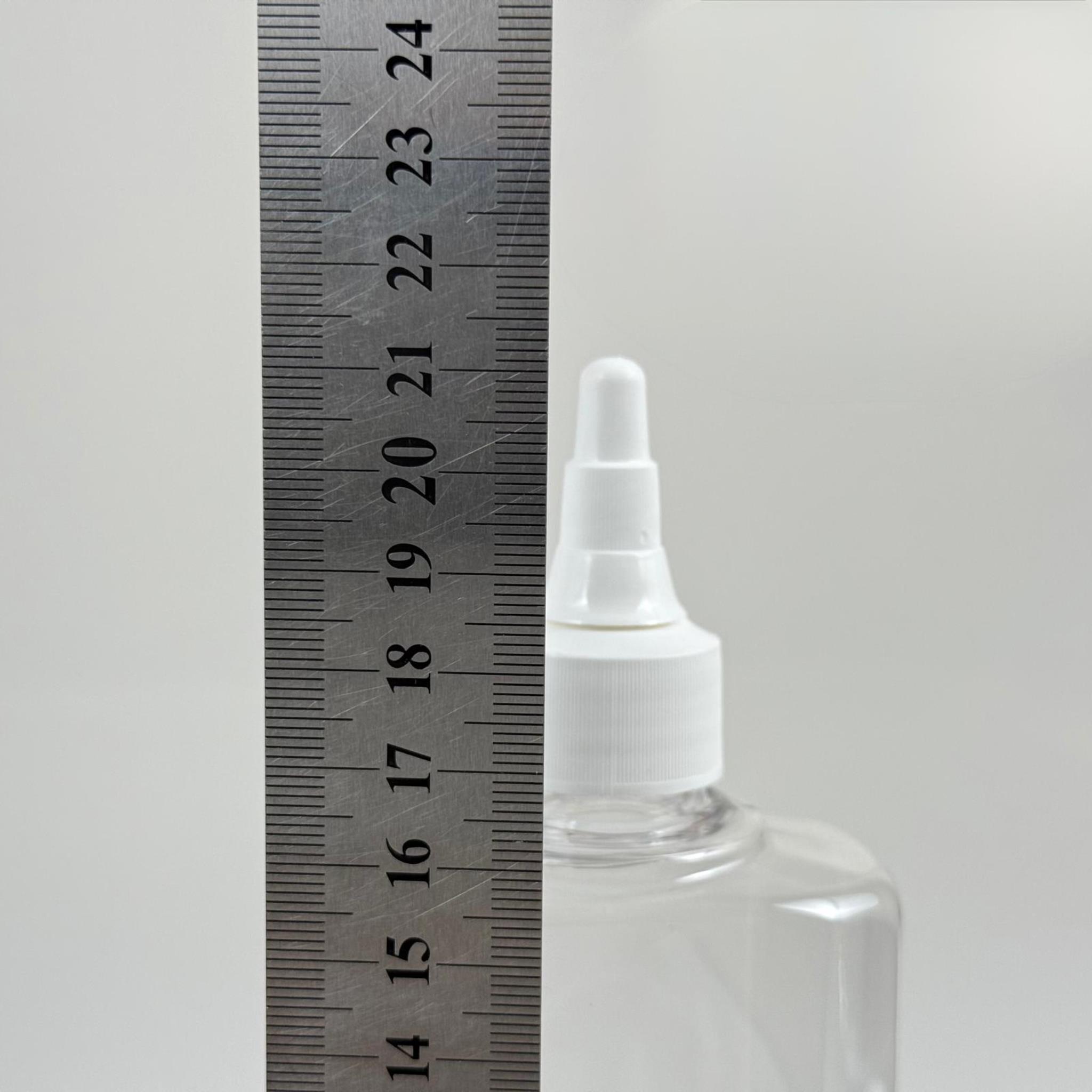 400 CC YASSI MODEL PET ŞİŞE - BEYAZ ASANSÖR KAPAKLI - 400 ML AKITICILI PLASTİK ŞİŞE