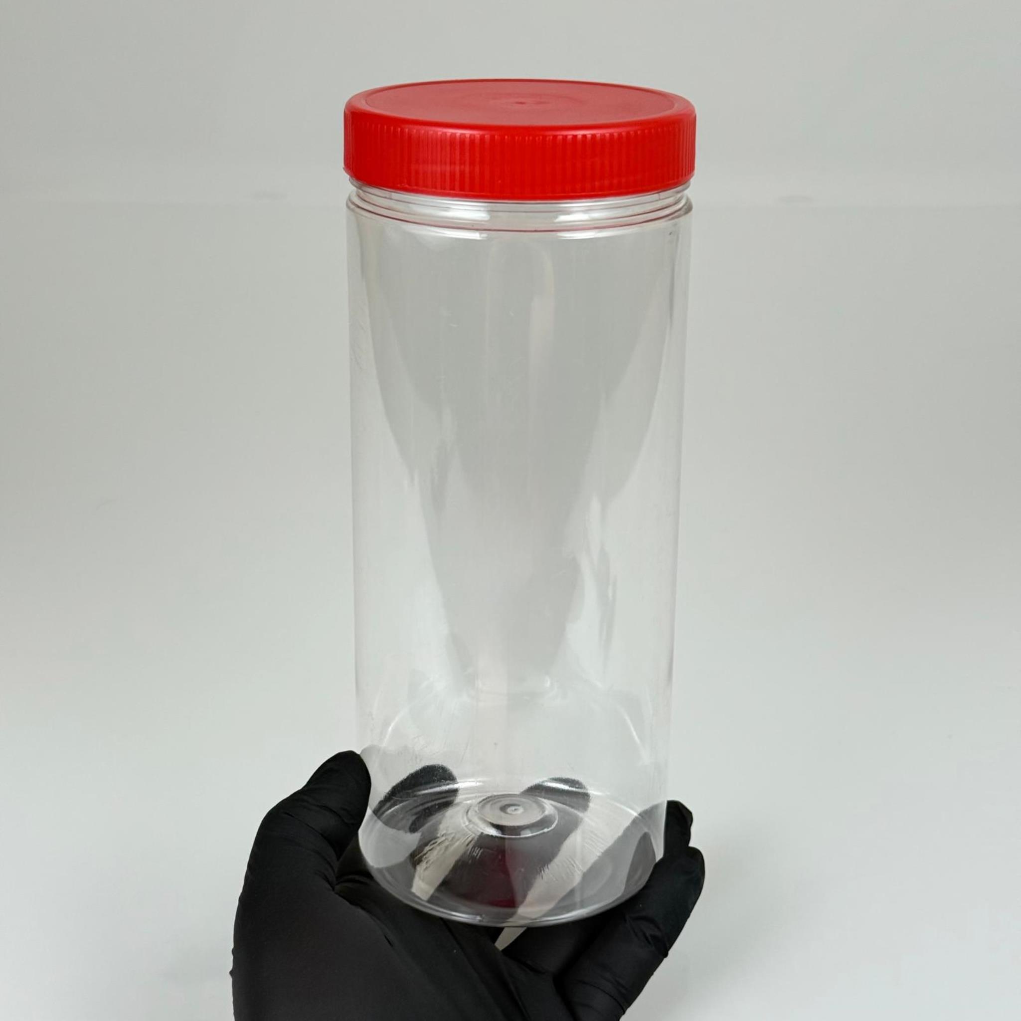 975 CC DOMBY SİLİNDİR PET KAVANOZ - 975 ML SIZDIRMAZ KAPAKLI PLASTİK KAVANOZ - TURŞU, ZEYTİN, KURUYEMİŞ, BAHARAT KAVANOZLARI VB ALANLARDA KULLANILABİLİR