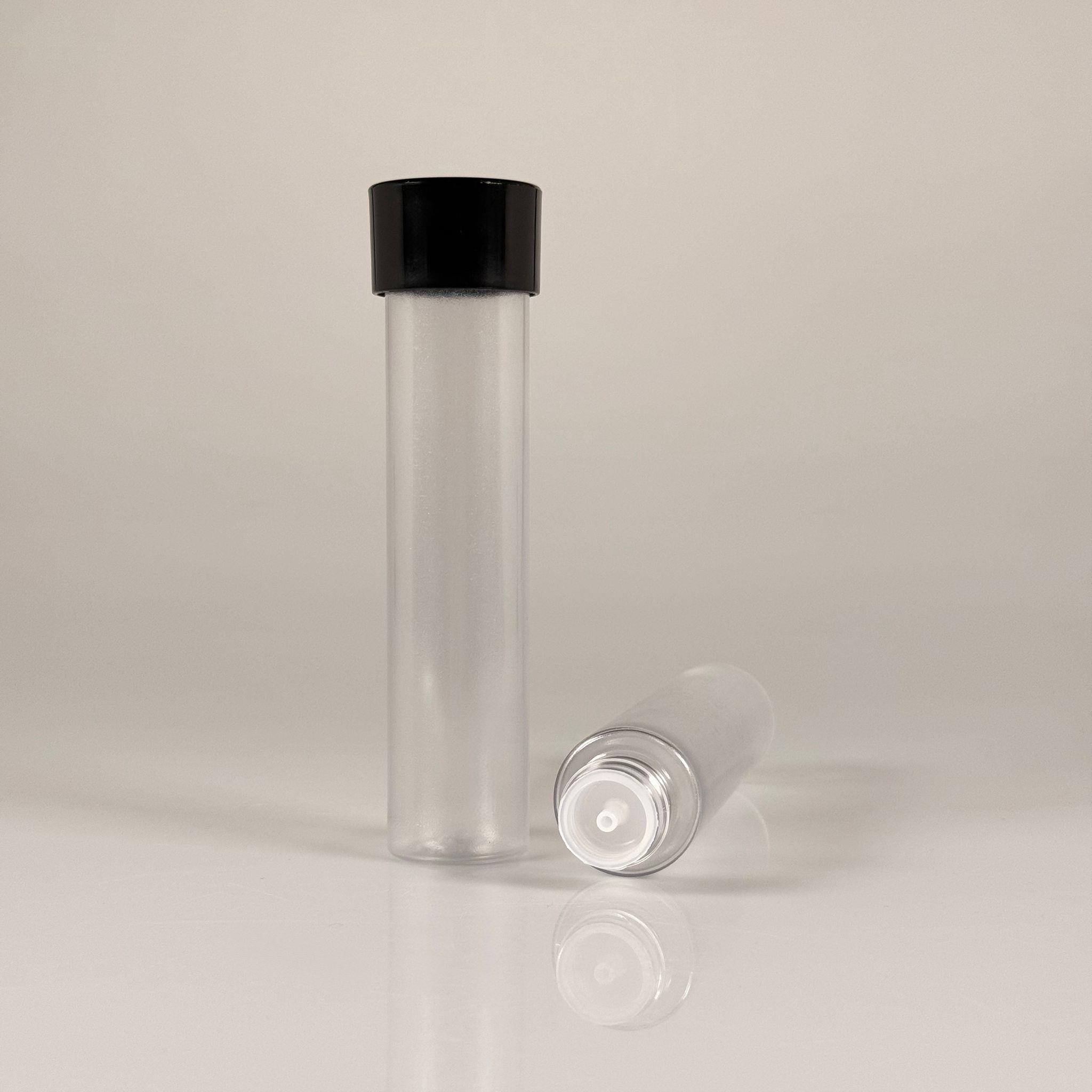 100 CC UZUN SİLİNDİR BUĞULU PET ŞİŞE (24 GR)  - SİYAH DERİN ETEKLİ KAPAKLI KOLONYA TIPALI - 100 ML BİBERİYE SUYU, LAVANTA YAĞI, SAÇ SERUM, TONİK VB İÇİN PLASTİK KOZMETİK AMBALAJLARI