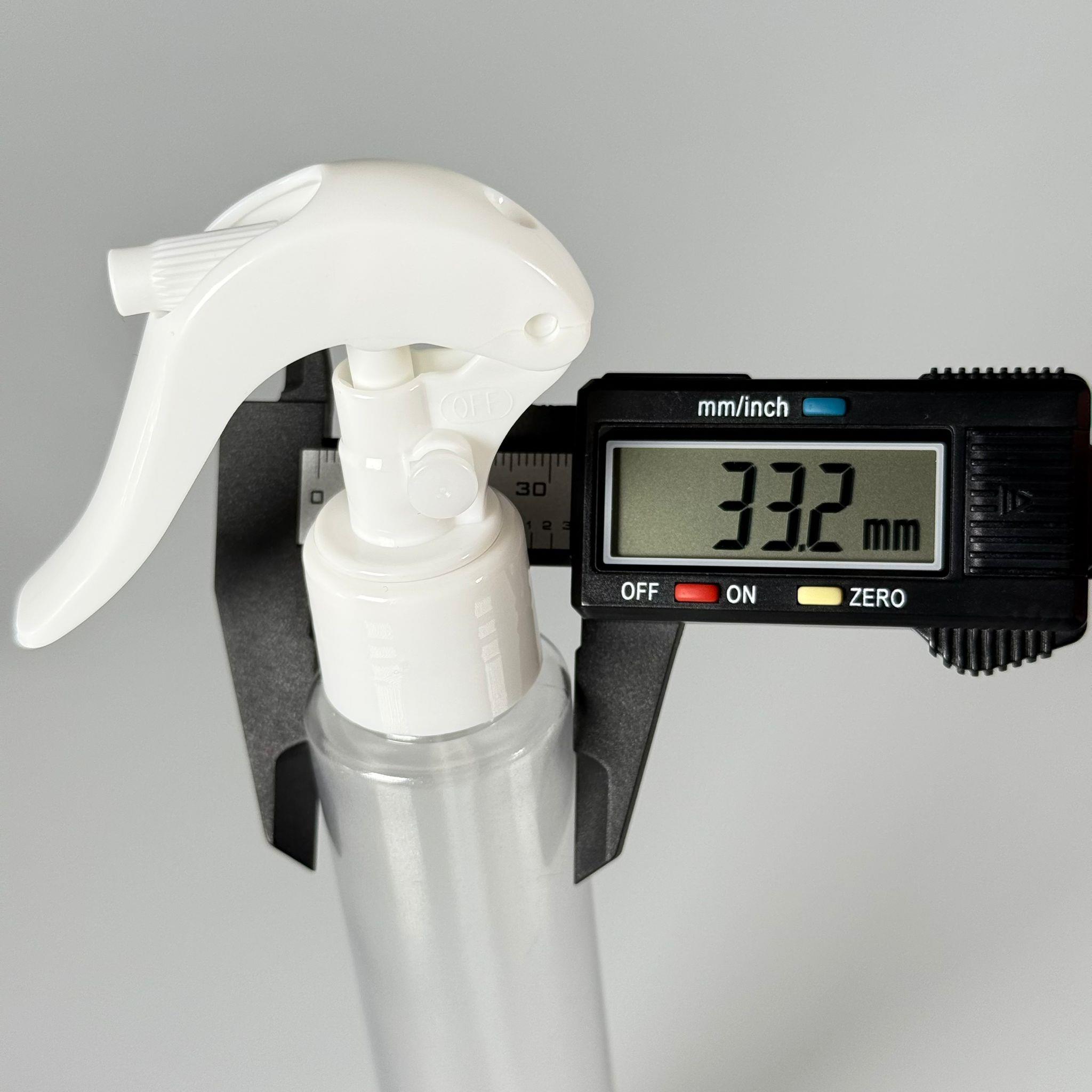 100 CC UZUN SİLİNDİR BUĞULU PET ŞİŞE (24 GR)  - BEYAZ MİNİ TRİGER SPREYLİ - 100 ML BİBERİYE SUYU, LAVANTA YAĞI, SAÇ SERUM, TONİK, ODA KOKUSU VB İÇİN PLASTİK KOZMETİK AMBALAJLARI