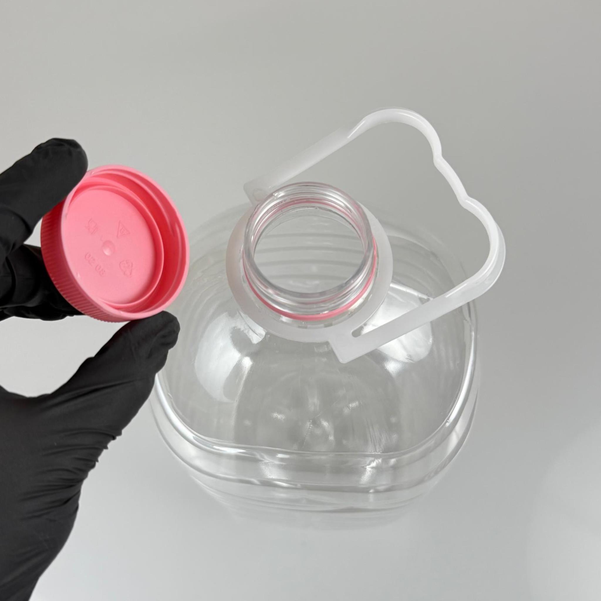 5000 CC SU PETİ PEMBE KAPAKLI - BEYAZ KULPLU 5 LT SU PETİ - KİLİT KAPAKLI - 5 LİTRE UCUZ UYGUN FİYATA BOŞ PET ŞİŞELER