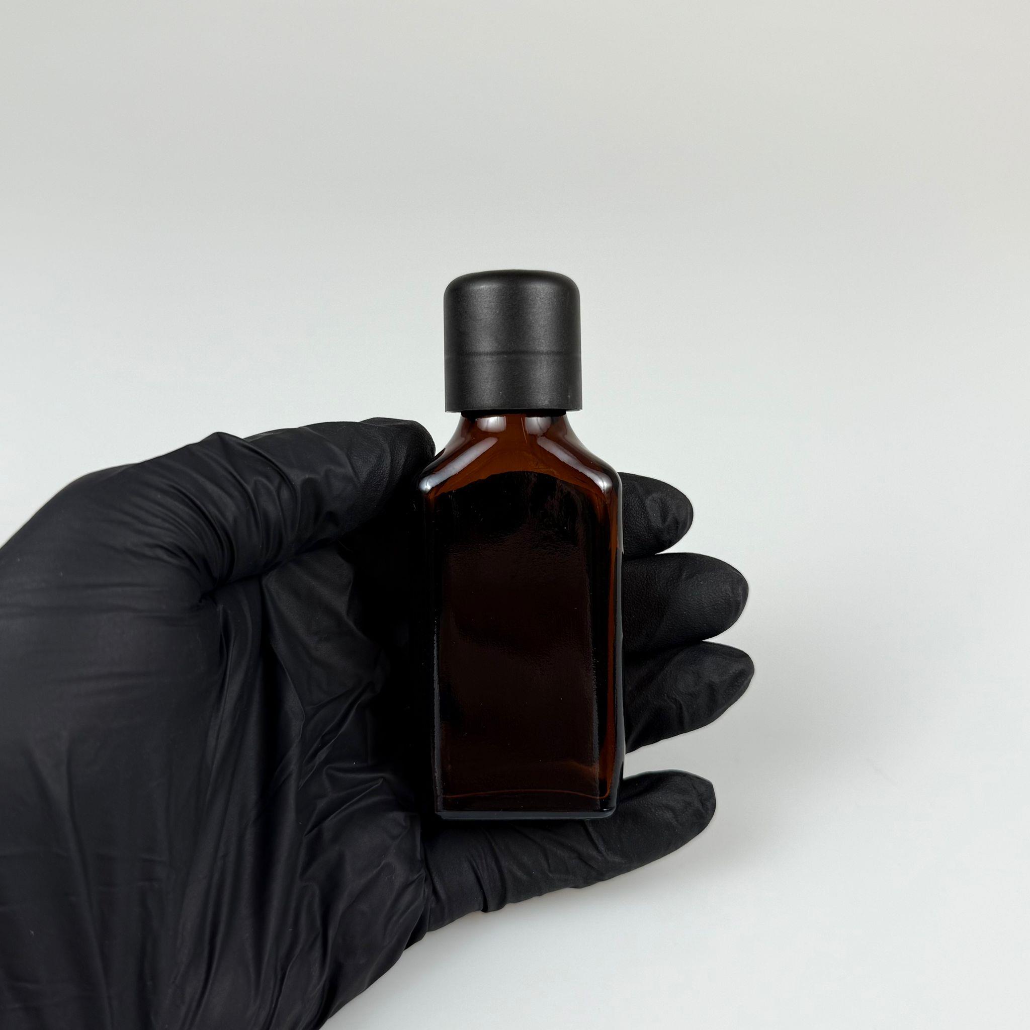 30 CC AMBER YASSI CAM ŞİŞE + İÇTEN DAMLALIKLI ÇOCUK KİLİTLİ SİYAH KAPAK - KAHVERENGİ 30 ML KİLİT KAPAKLI DAMLATMALI ŞİŞE