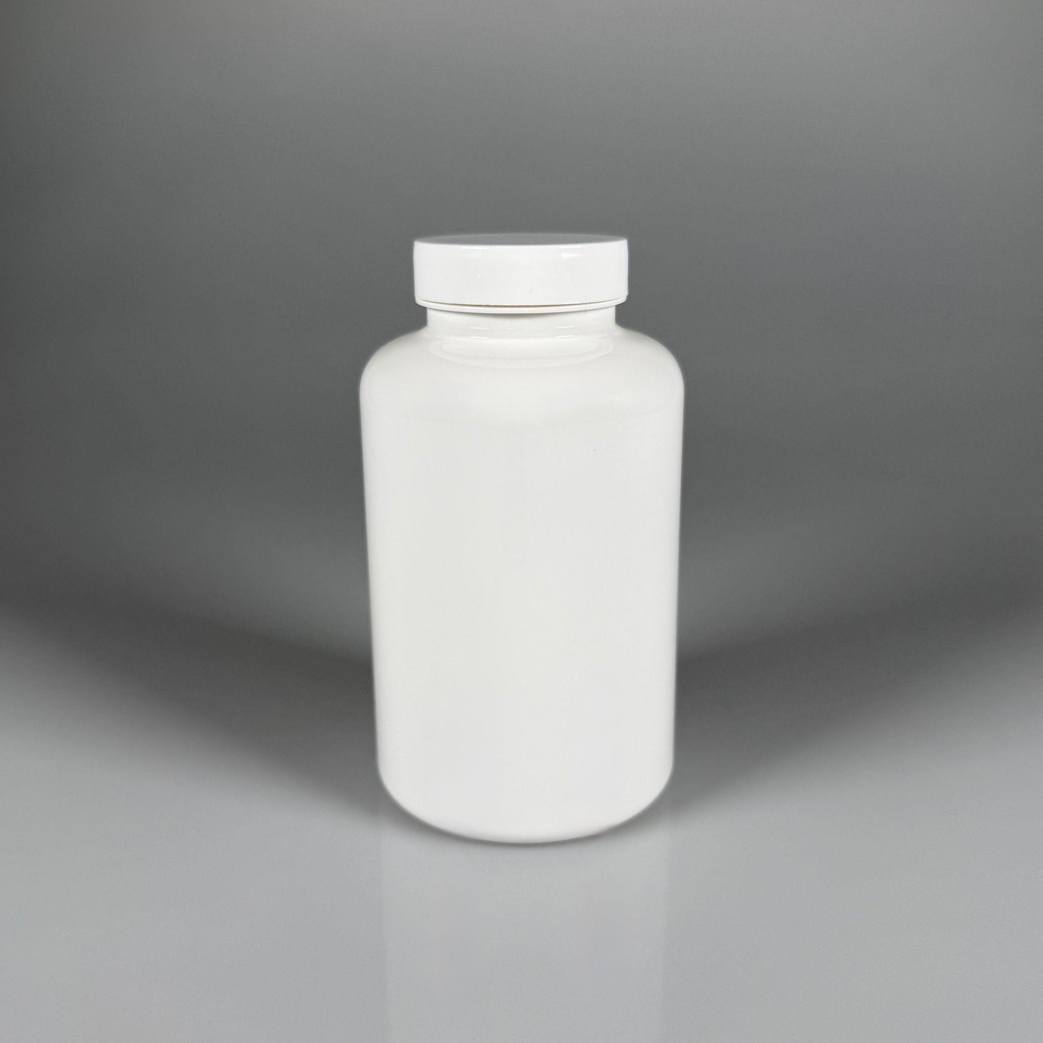 400 CC BEYAZ PET TABLET ŞİŞESİ - BEYAZ KAPAKLI + KENDİNDEN YAPIŞKANLI KÖPÜK CONTALI - 400 ML KAPSÜL KUTUSU - İLAÇ ŞİŞESİ - MEDİKAL HAP ŞİŞESİ - FARMASÖTİK KAVANOZ