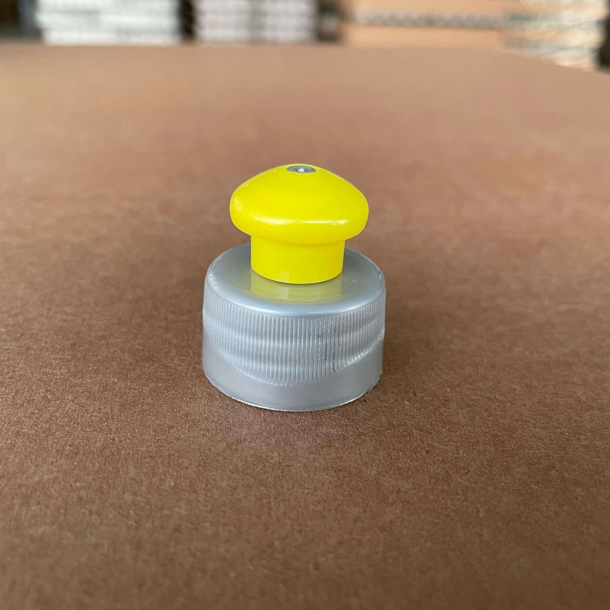 28 MM PUSH PULL KAPAK ÜSTÜ SARI ALTI GÜMÜŞ (DETERJAN KAPAK)