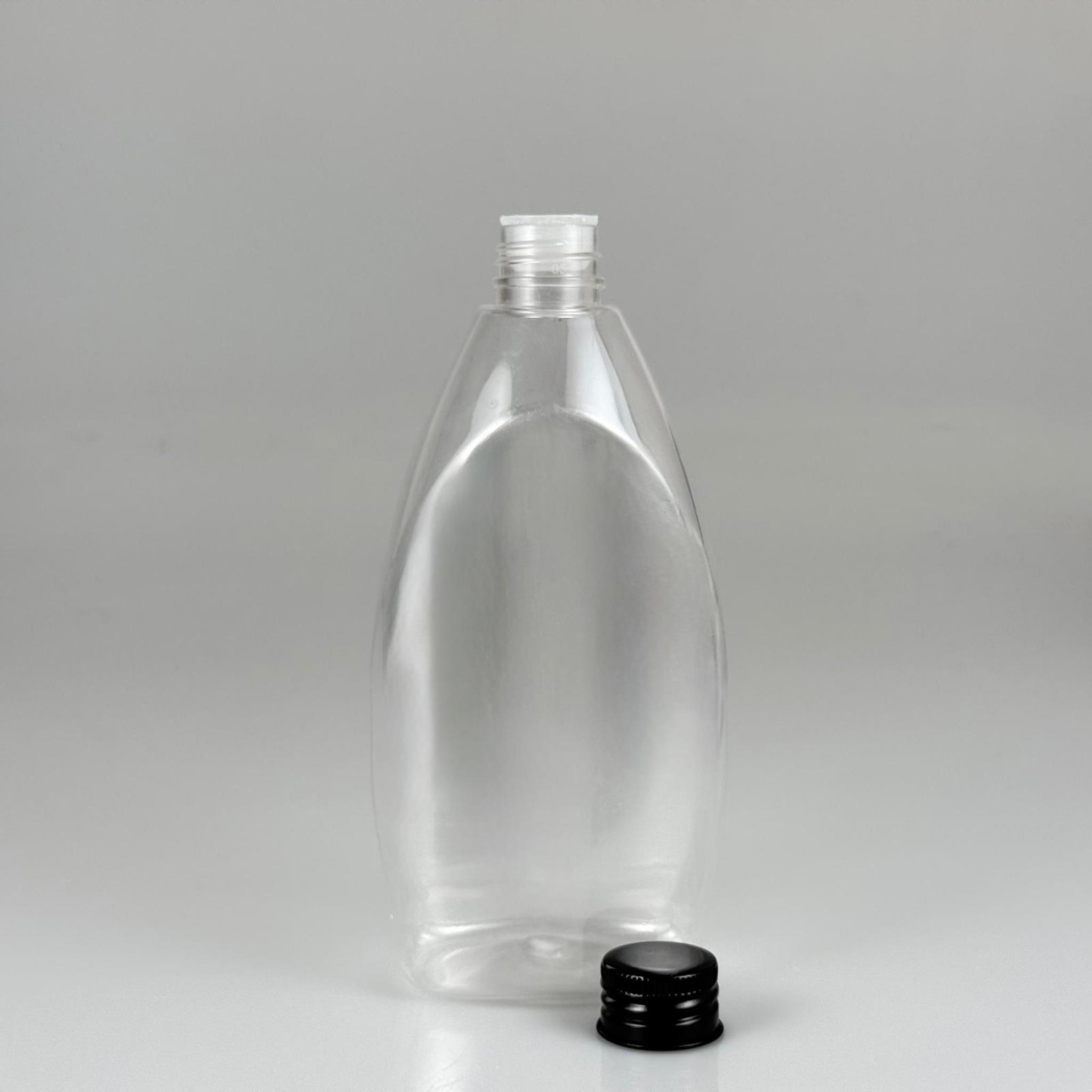 400 CC YASSI PET SIVI SABUN ŞİŞESİ (AĞIZ ÇAPI 24 MM) + KÖPÜK CONTALI SİYAH METAL ALÜMİNYUM KAPAKLI + KOLONYA TIPALI TAKIM - 400 ML KAPAKLI PLASTİK ŞİŞELER