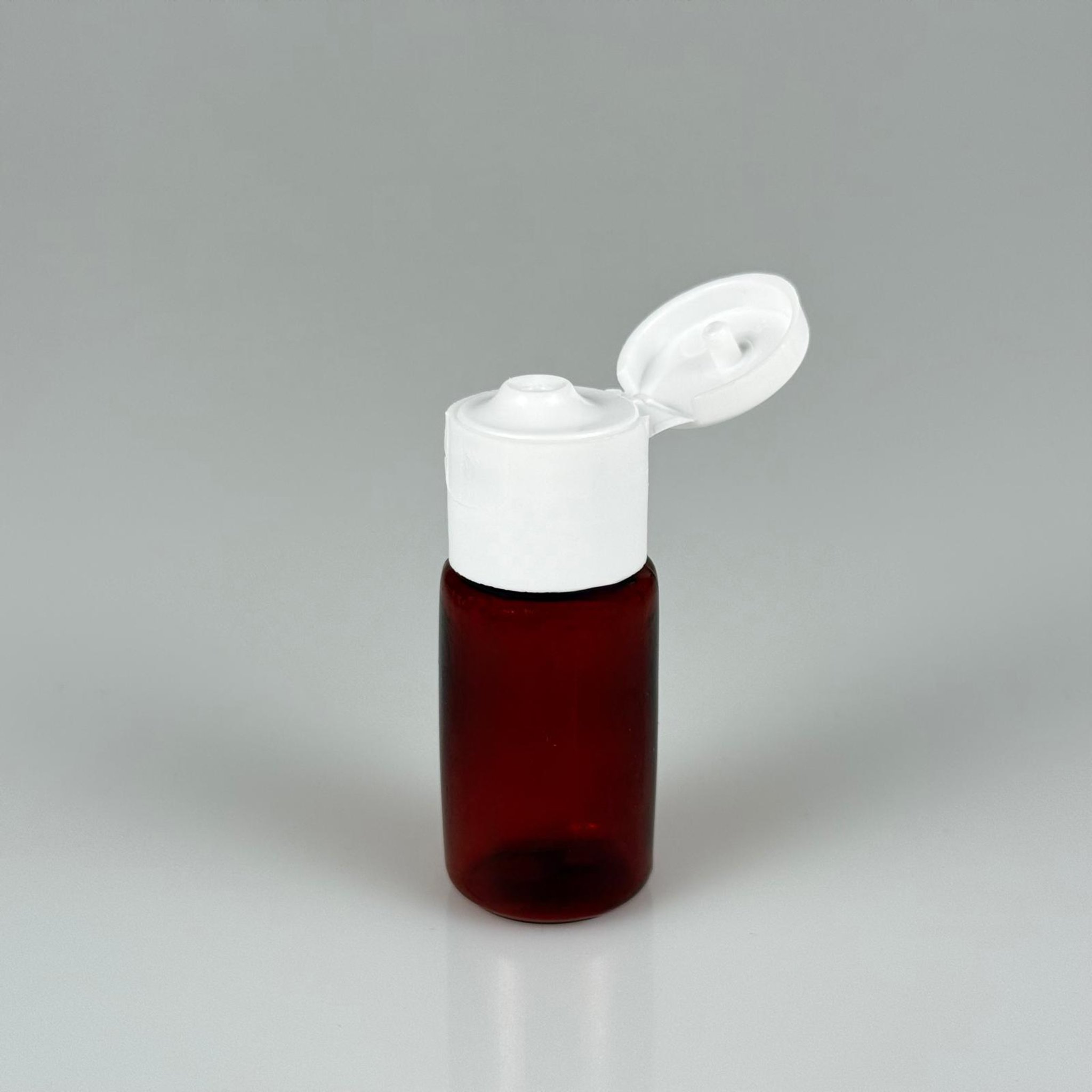 10 ML AÇILIR KAPAKLI AMBER KAHVERENGİ PET ŞİŞE - 10 CC ŞEFFAF ŞİŞE + BEYAZ FLİPTOP KAPAKLI TAKIM