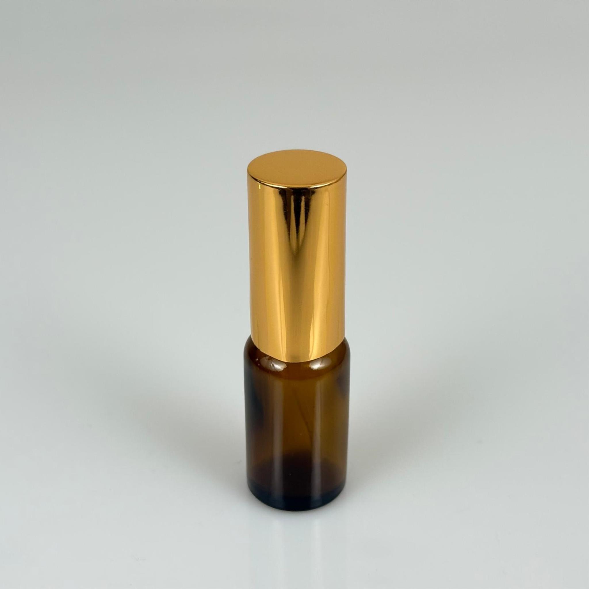 10 ML CAM KOLONYA, PARFÜM VB ŞİŞELERİ - METAL ALÜMİNYUM GOLD KAPAK + VİDALI SPREY + 10 CC AMBER CAM ŞİŞE SET TAKIM
