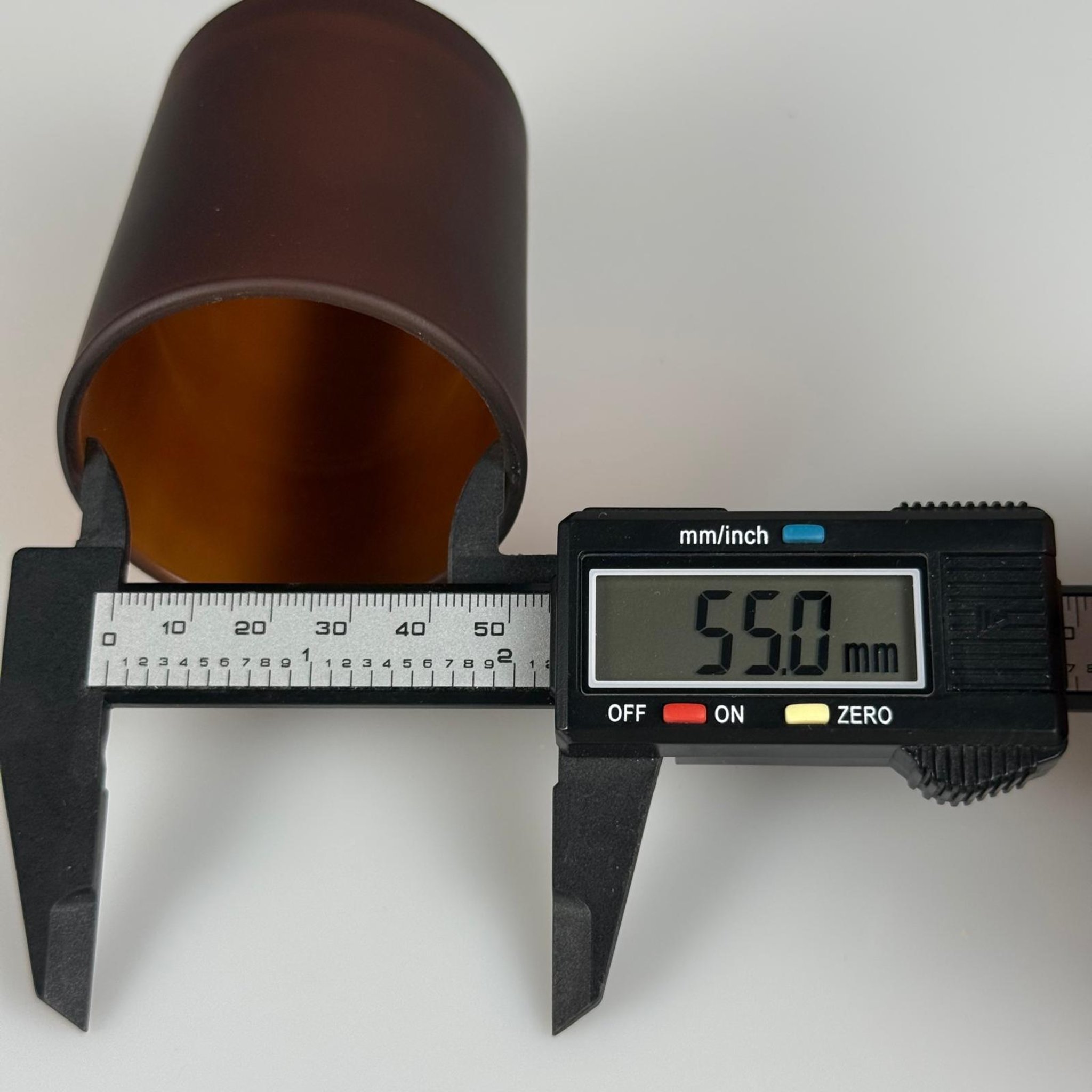 MUM BARDAK - MUM İÇİN CAM BARDAK - TOPTAN CAM MUMLUK - BOŞ MUM KASESİ - 100 CC AMBER BARDAK 55 MM AĞIZ ÇAPI