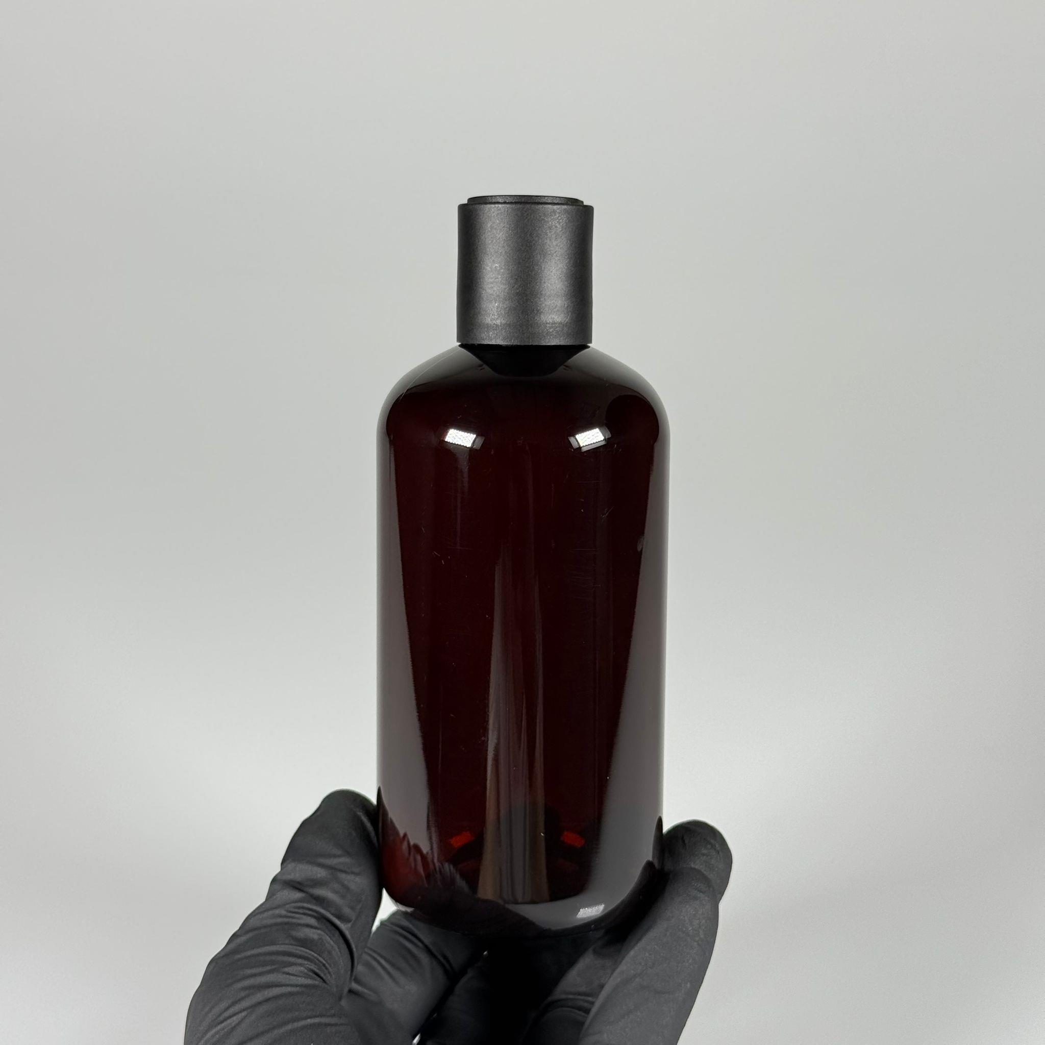 250 CC AMBER PLASTİK ŞİŞE ZEYNEP MODEL - SİYAH DİSKTOP AKITICILI KAPAKLI - 250 ML TOMBUL ŞAMPUAN PET ŞİŞE