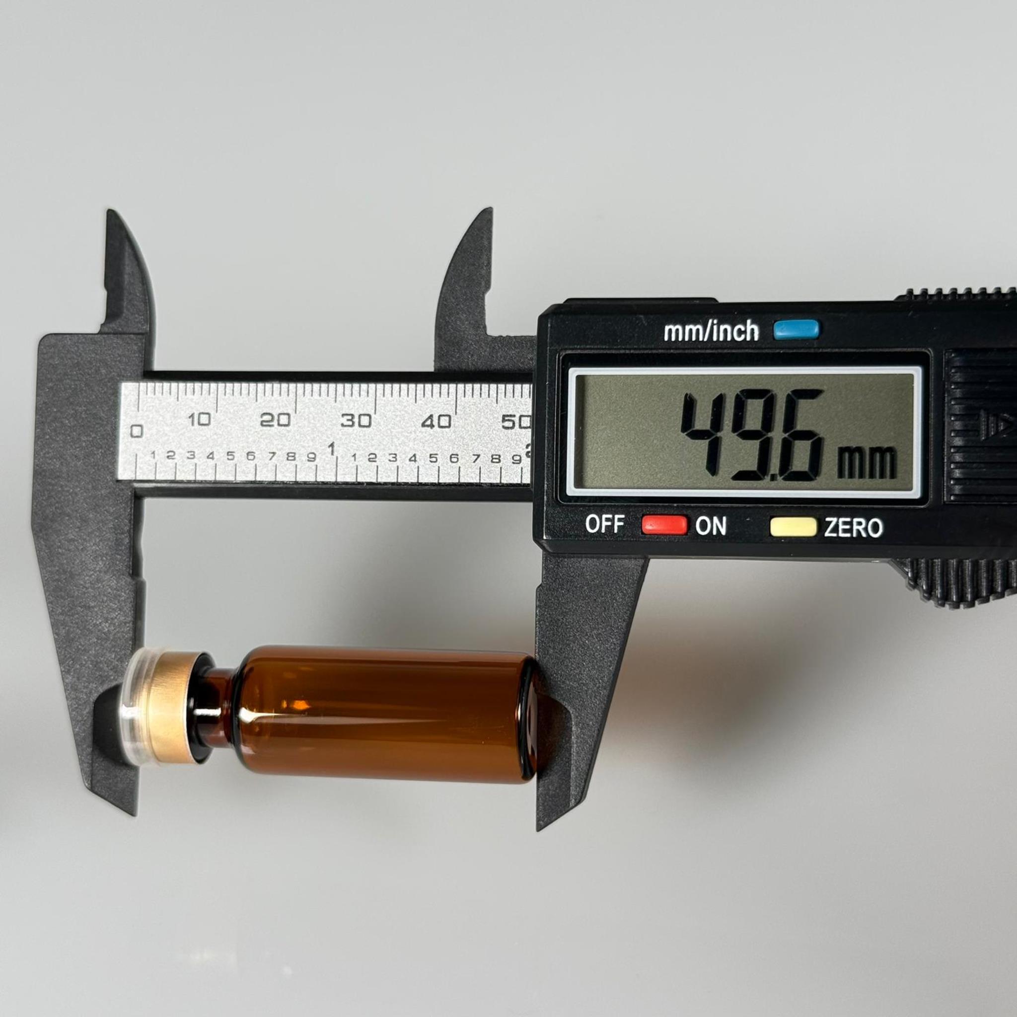 4 ML vial flakon şişe - 13 ağız 4 cc amber cam ilaç şişesi + kauçuk butil enjektör tıpası + gold alüminyum kapaklı takım