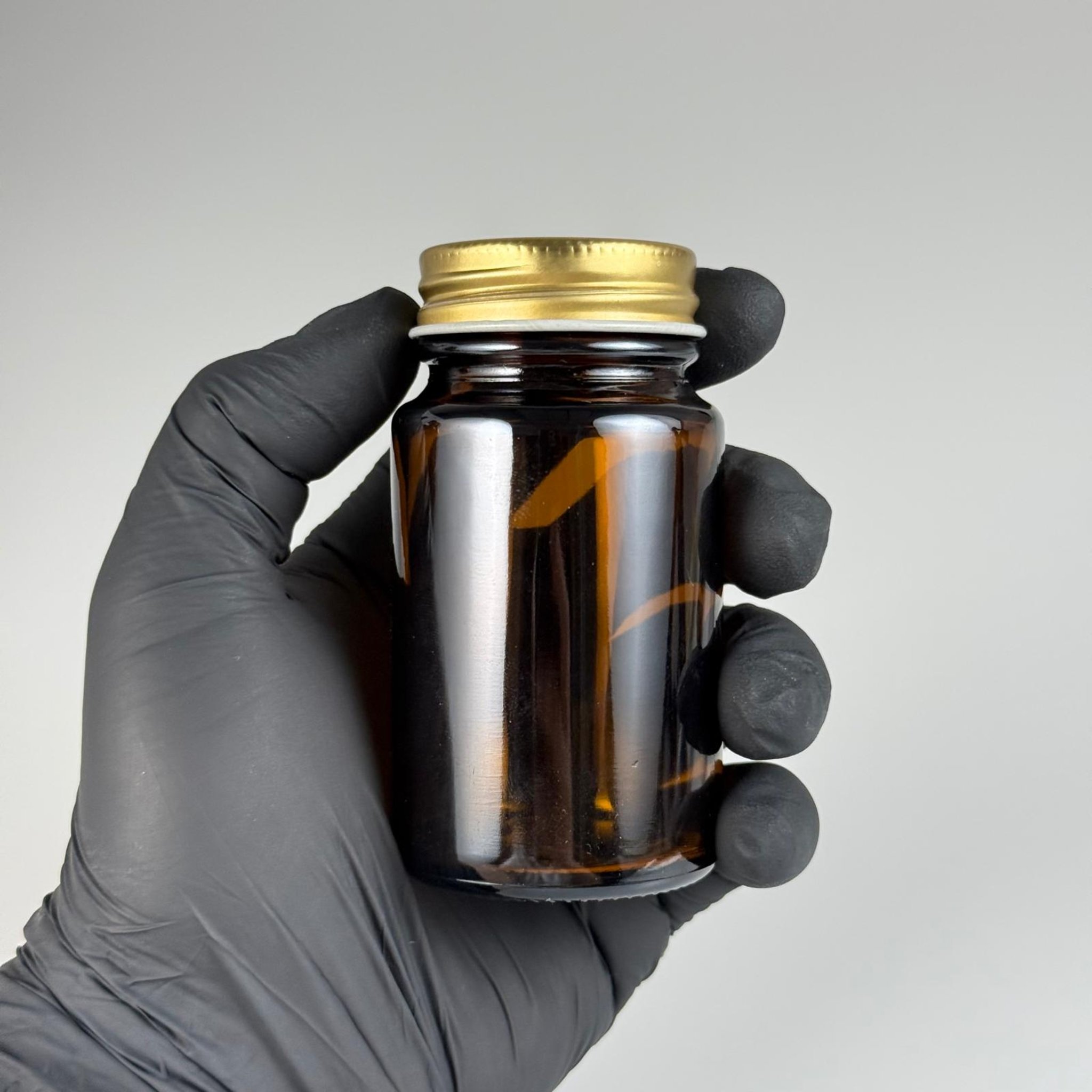 75 CC AMBER CAM TABLET ŞİŞESİ + GOLD METAL KAPAKLI TAKIM - 75 ML KAPSÜL ŞİŞESİ - GENİŞ AĞIZLI İLAÇ ŞİŞESİ - TABLET KAVANOZU