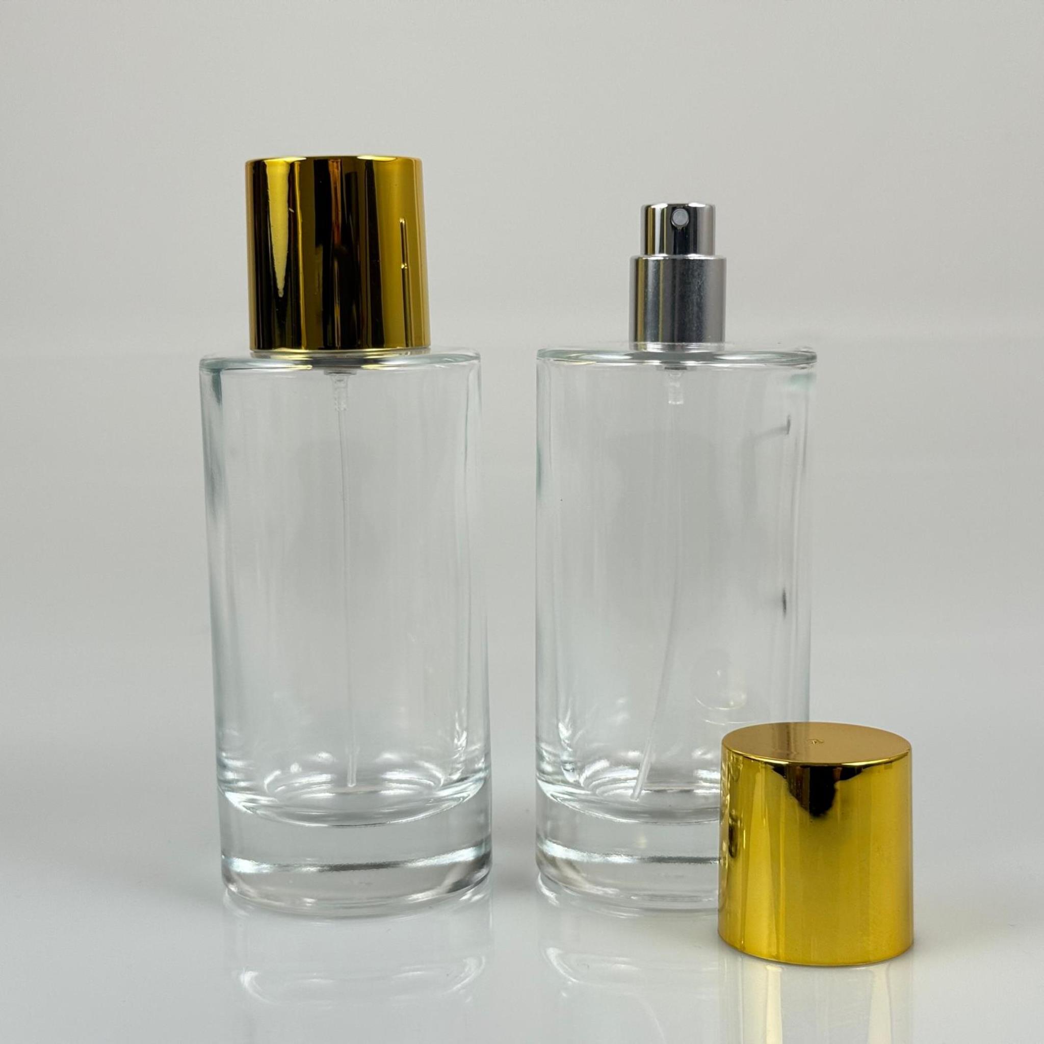 100 ML SİLİNDİR MODEL SAVAGE PARFÜM ŞİŞESİ - GÜMÜŞ METAL SPREYLİ + GOLD GENİŞ KAPAKLI (AĞIZ 15 MM GEÇME KOLAY KAPAMA)