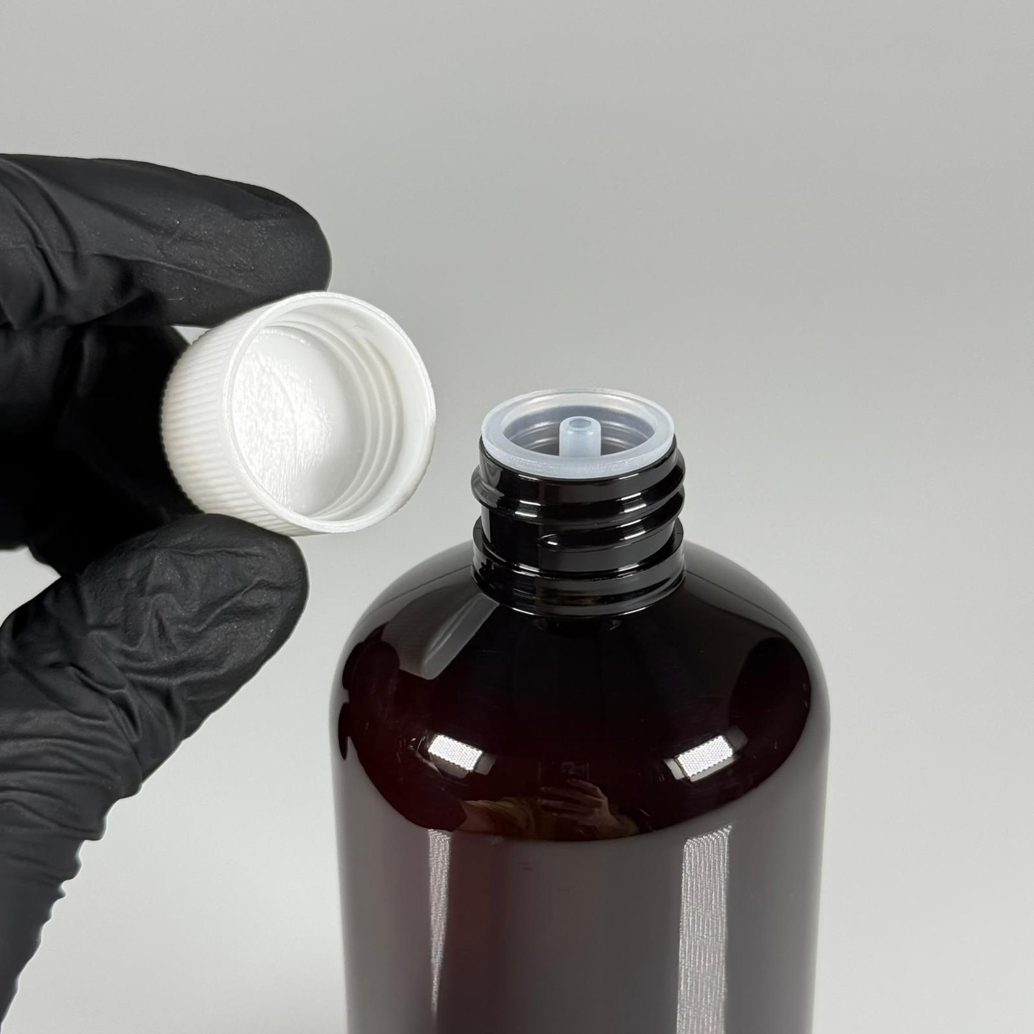 250 CC AMBER ŞİŞE - BEYAZ KAPAKLI - KOLONYA TIPALI - 250 ML PLASTİK KOLONYA ŞİŞESİ - ZEYNEP MODEL PET ŞİŞE