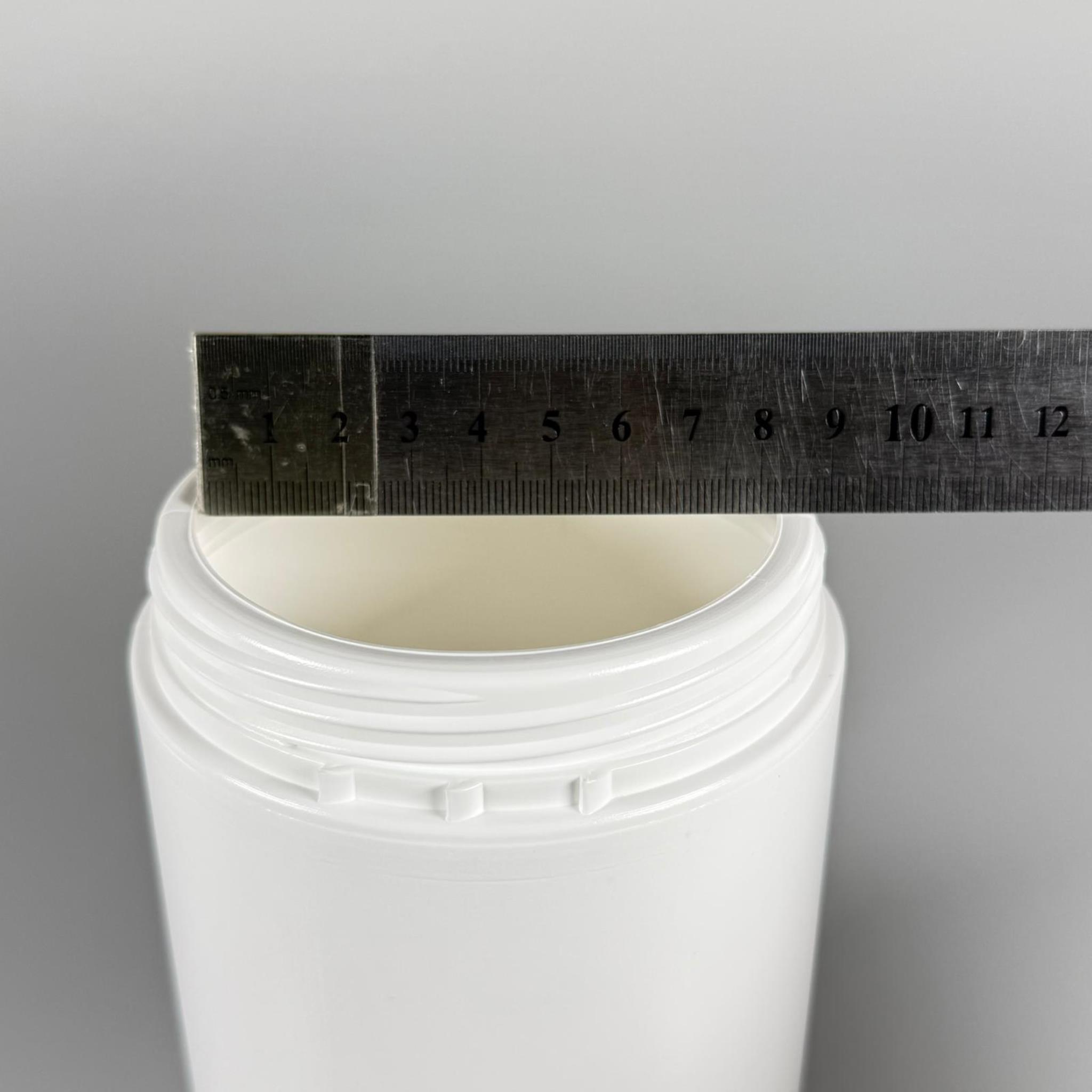 1000 CC POMAT KUTUSU KİLİTLİ KAPAKLI BEYAZ - 1000 ML PE POLİETİLEN KREM KAVANOZU