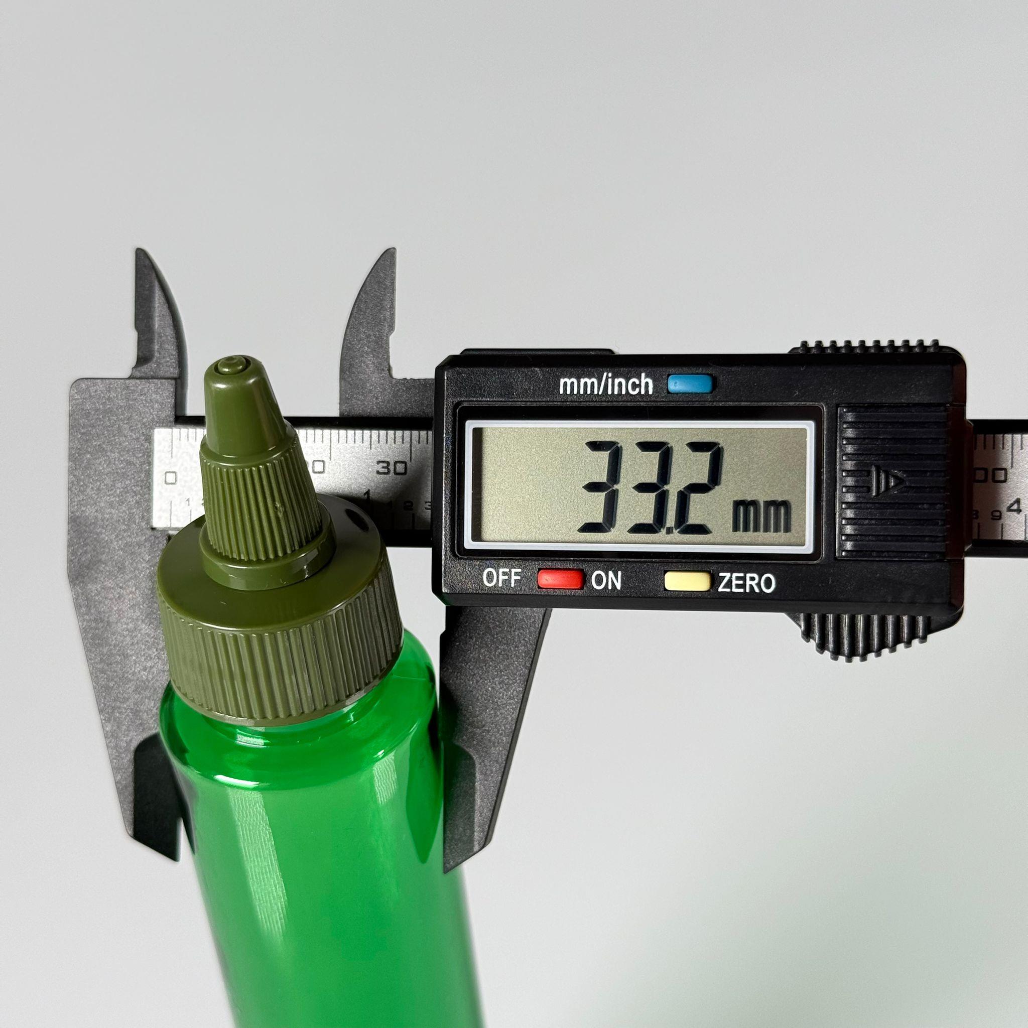 100 CC UZUN SİLİNDİR YEŞİL PET ŞİŞE (24 GR)  - YEŞİL TWİST SİVRİ ASANSÖR AKITICI KAPAKLI - 100 ML BİBERİYE SUYU, LAVANTA YAĞI, SAÇ SERUM, TONİK VB İÇİN PLASTİK KOZMETİK AMBALAJLARI