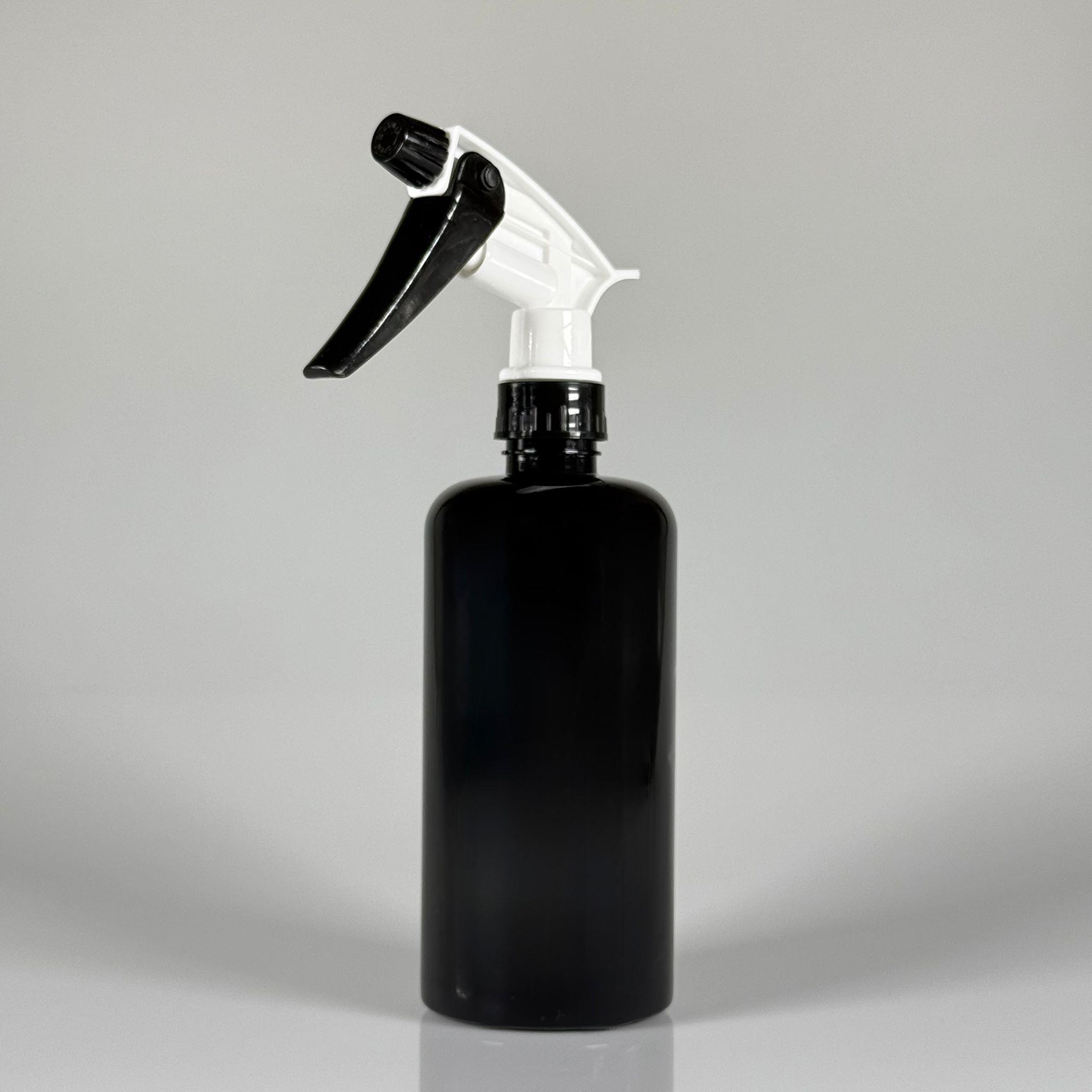 500 CC PET OTO BAKIM ŞİŞESİ - BÜYÜK SİYAH BEYAZ DOZAJLI KİMYASALA DAYANIKLI TRİGER TETİK SPREYLİ - 500 ML KİMYASALA DAYANIKLI PLASTİK ŞİŞE - 0,5 LT PET ŞİŞE - SİYAH OTO TEMİZLİK ŞİŞESİ