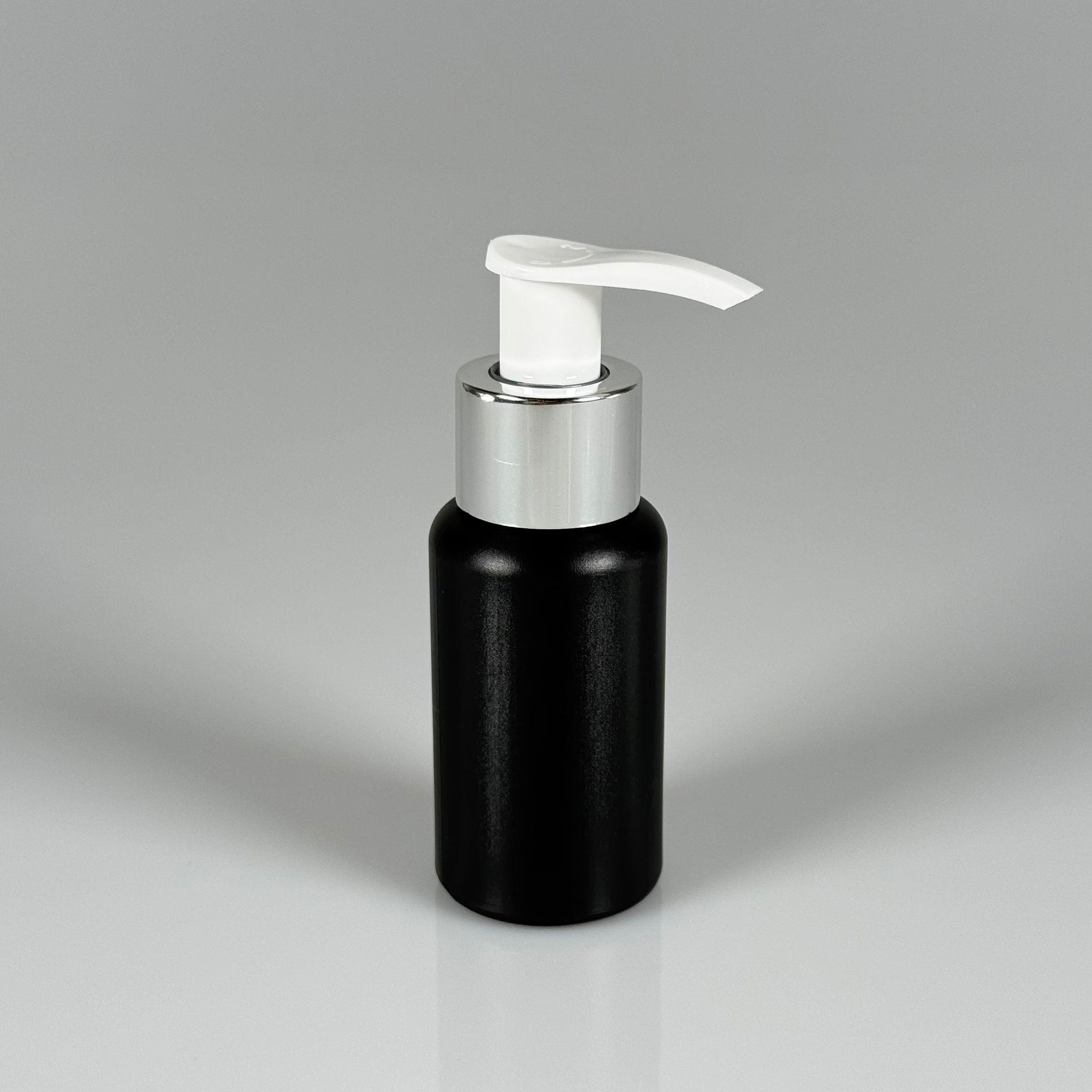 50 CC SİYAH POLİETİLEN PLASTİK ŞİŞE - GÜMÜŞ POMPALI - 50 ML POMPALI PLASTİK ŞİŞE