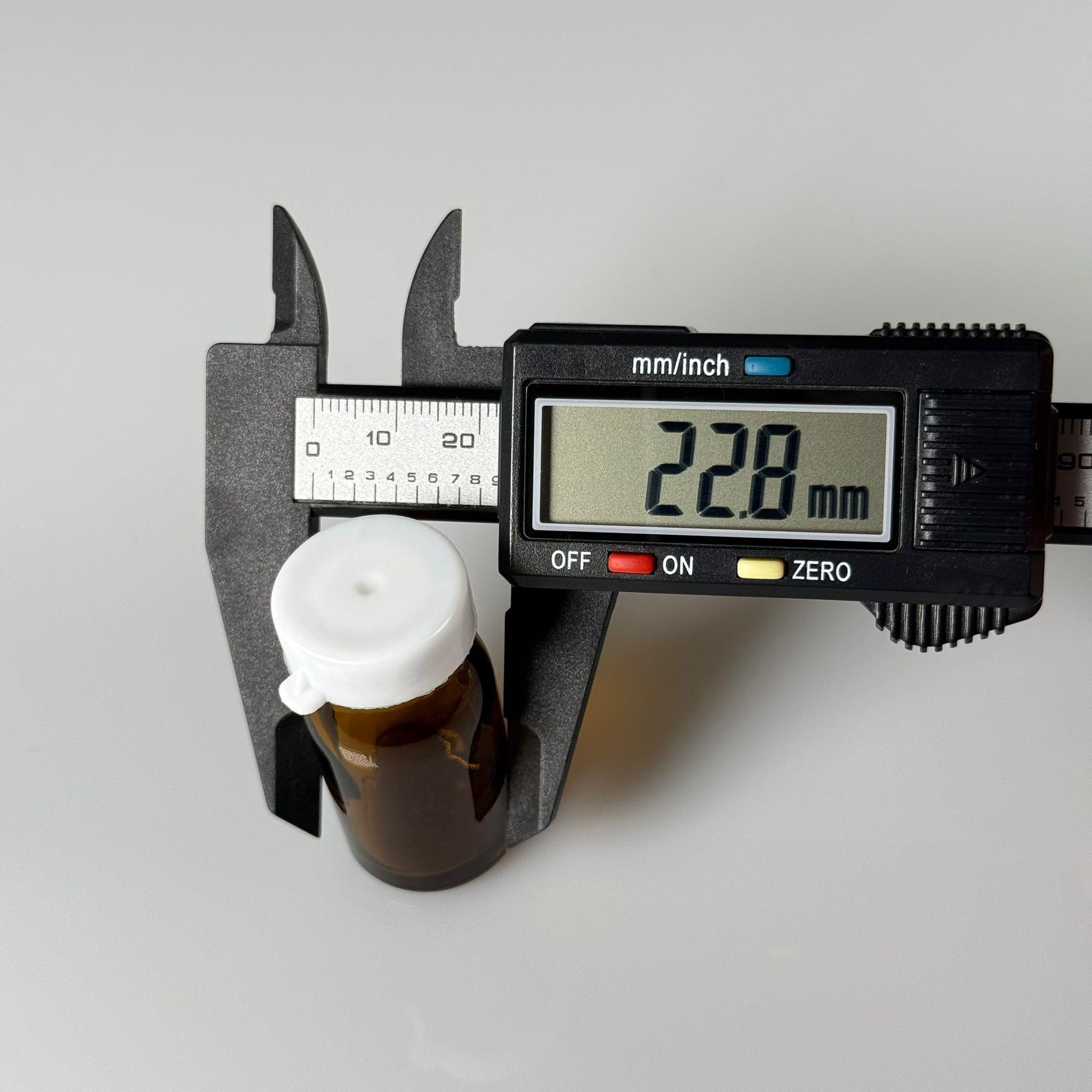 8 CC AMBER KAHVERENGİ CAM PENİSİLİN FLAKON ŞİŞE - 8 ML CAM ŞİŞE BEYAZ SIZDIRMAZ KAPAKLI