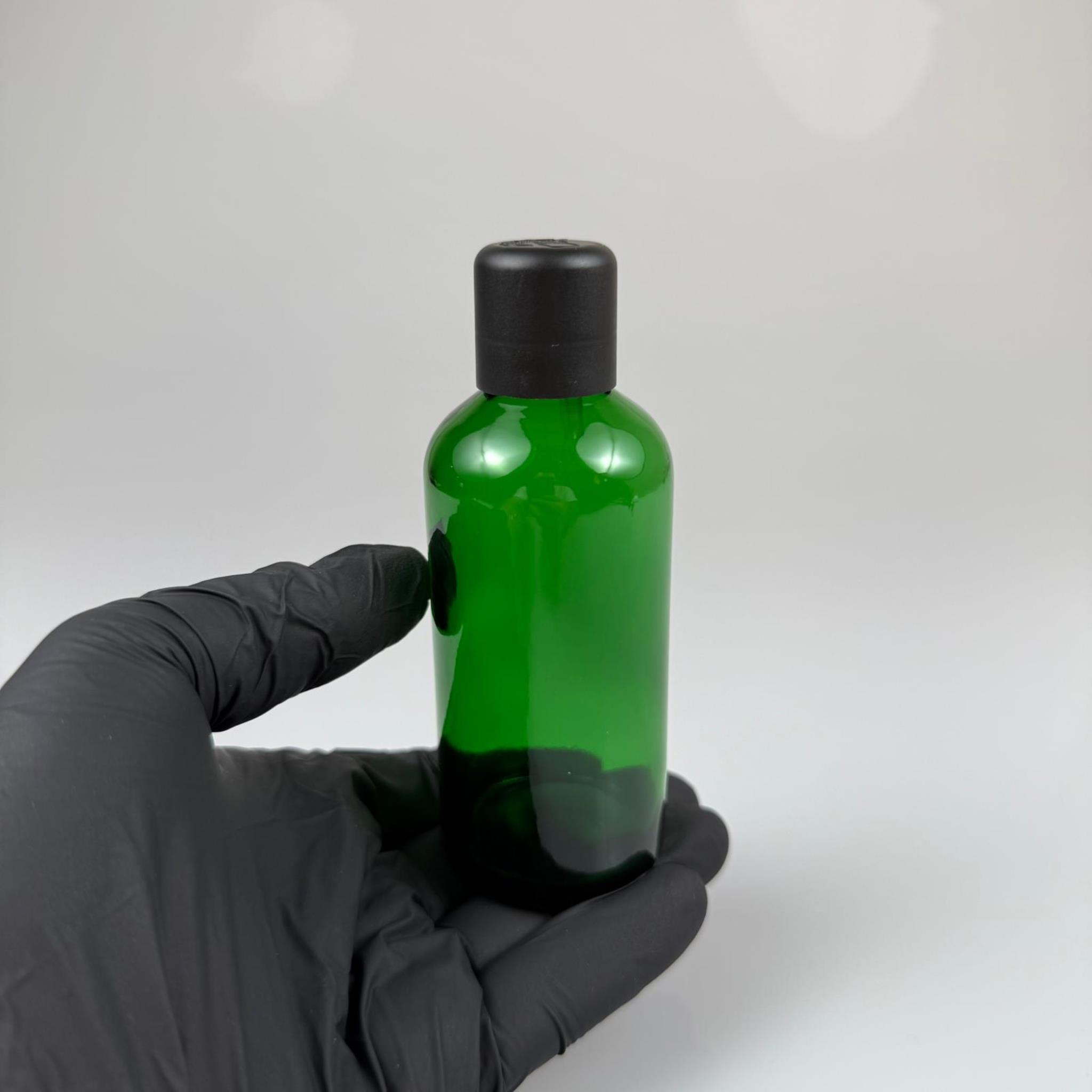 100 CC YEŞİL CAM ŞİŞE + İÇTEN DAMLALIKLI ÇOCUK KİLİTLİ SİYAH KAPAK - YEŞİL 100 ML KİLİT KAPAKLI DAMLATMALI ŞİŞE