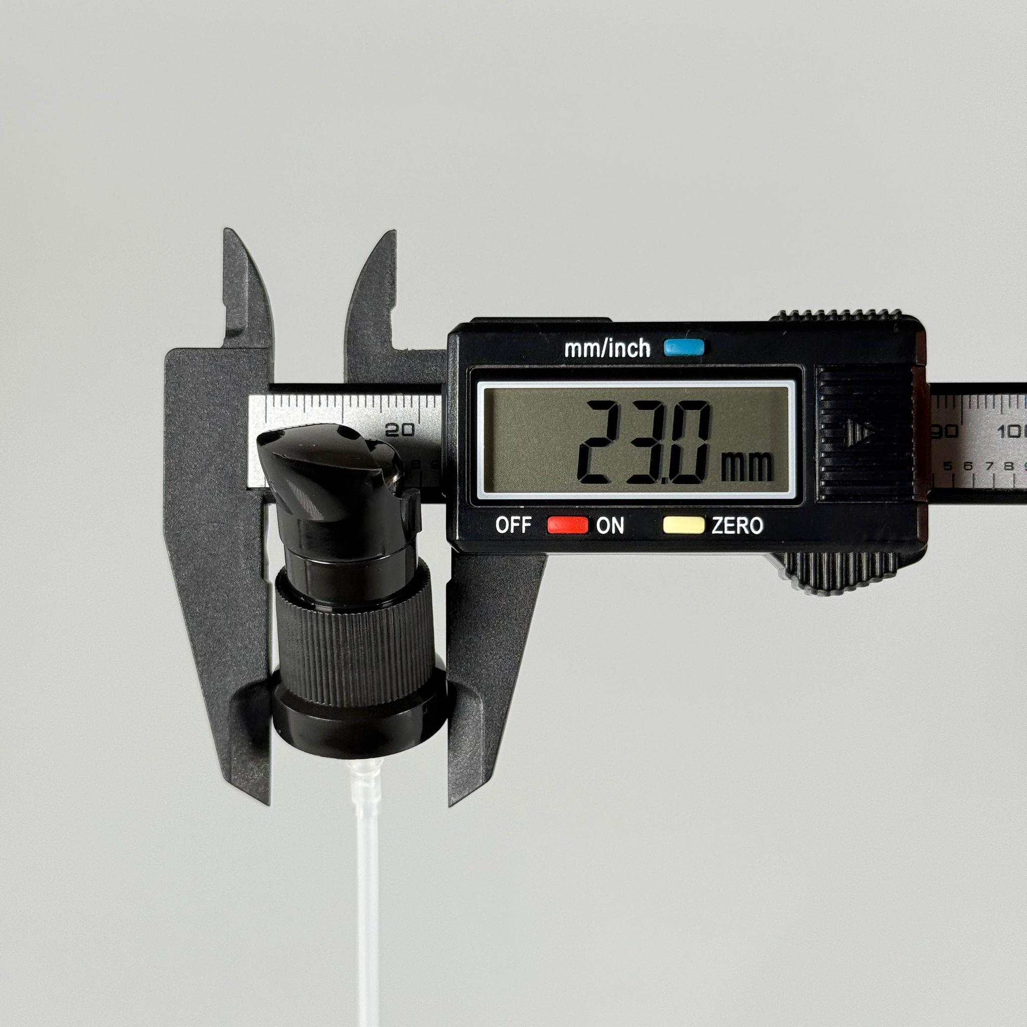 18 MM ETEKLİ LOSYON POMPASI SİYAH - 18 MM SERUM POMPASI (CAM ŞİŞELER İÇİN)