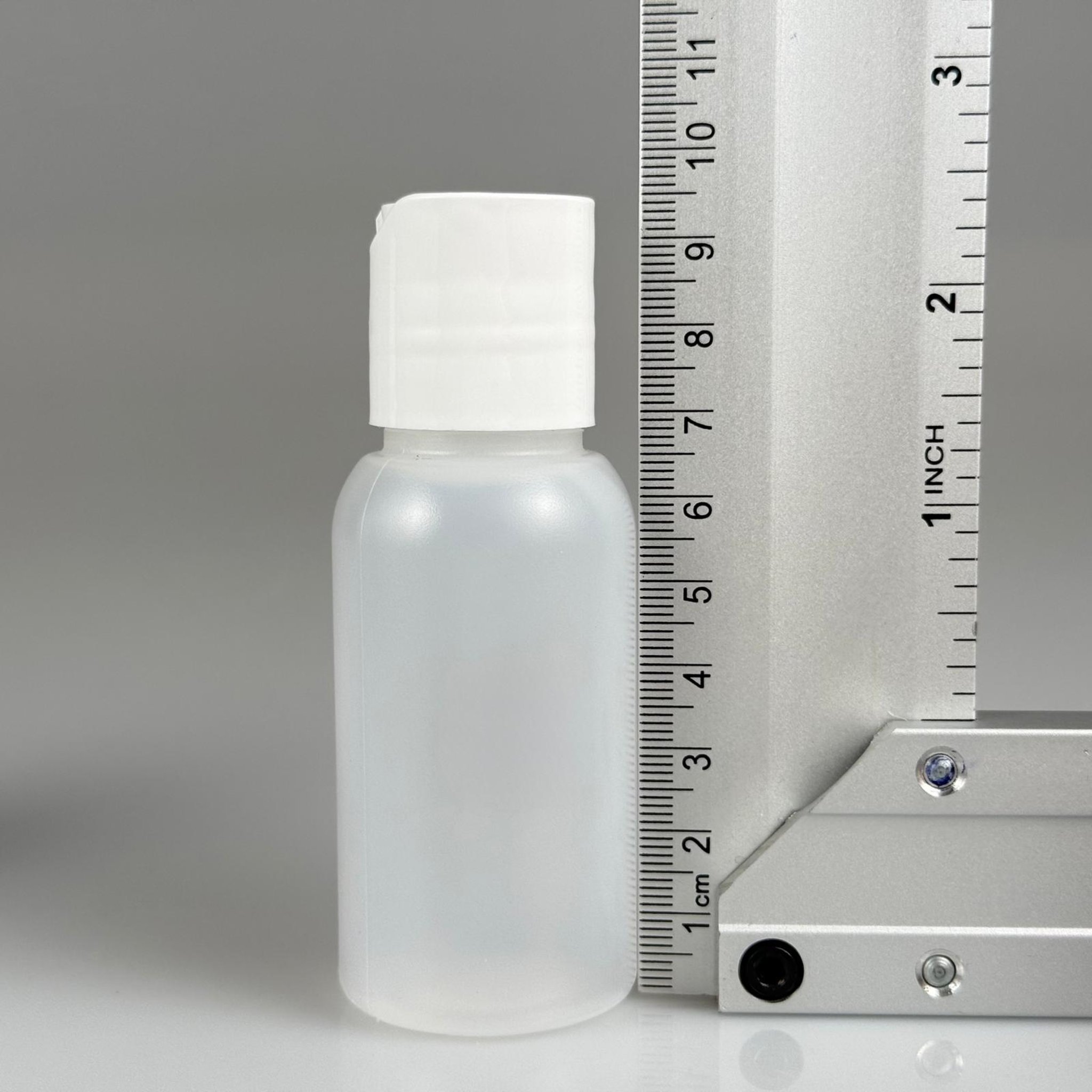 50 ML SIKILABİLİR YUMUŞAK POLİETİLEN PE PLASTİK ŞİŞE - BEYAZ DİSKTOP ŞAMPUAN AKITICI - 50 cc sos, yağ, kartuş, mürekkep vb için boş şişeler