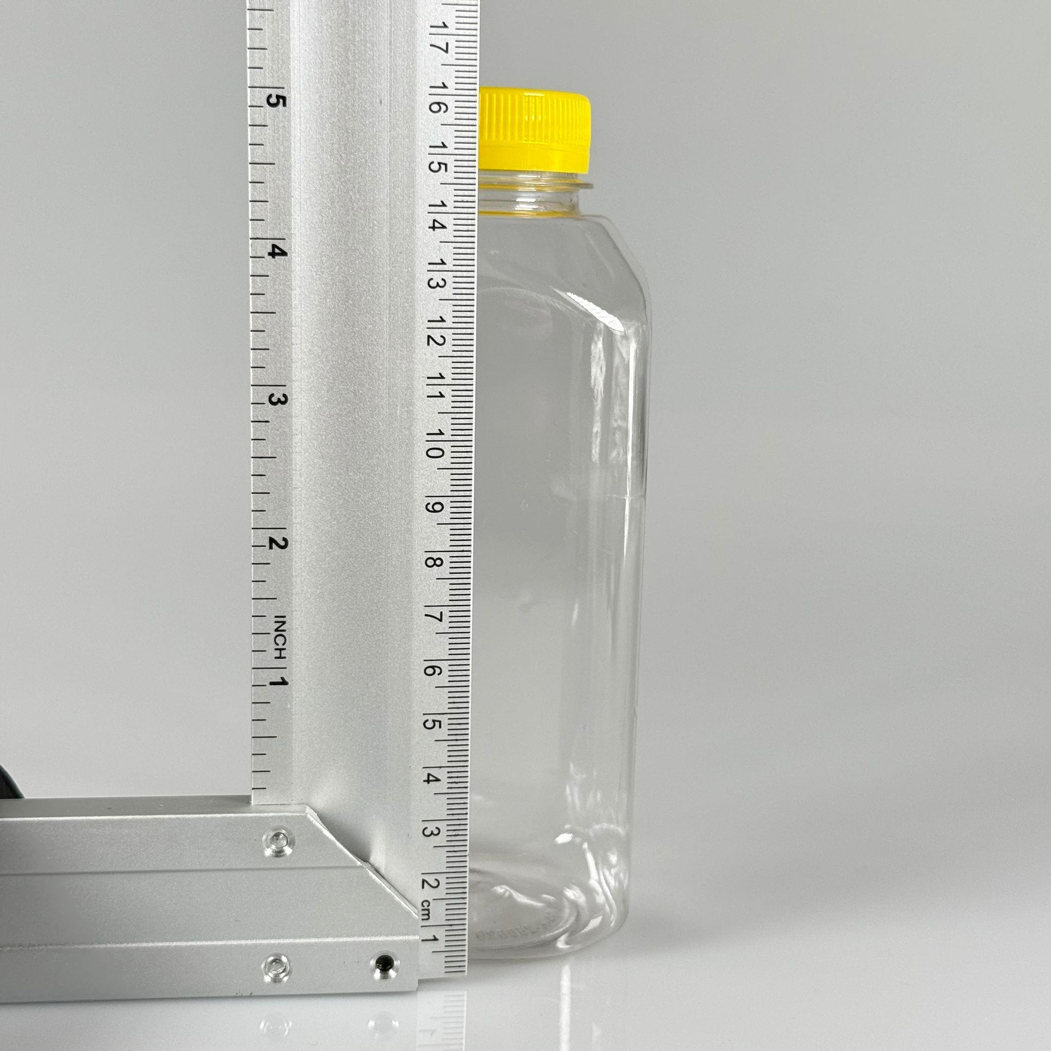 500 CC KÖŞELİ KARE PET ŞİŞE (28 GR) - 38 MM GENİŞ AĞIZLI SARI KİLİTLİ KAPAKLI - 500 ML DETOX, MEYVE SUYU, SMOOTHIE, AYRAN, SÜT, MEŞRUBAT VB İÇİN BOŞ PLASTİK ŞİŞELER