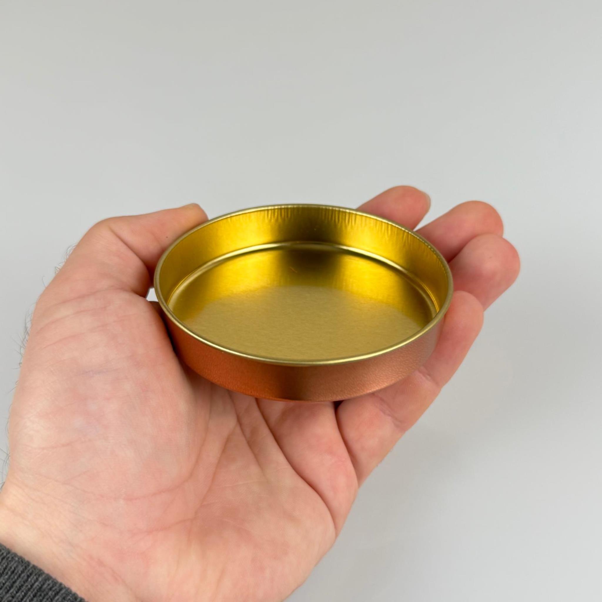 50 CC TENEKE KUTU - ROSE - KAPAKSIZ - METAL AMBALAJ - MUM TENEKESİ 77x 12 MM